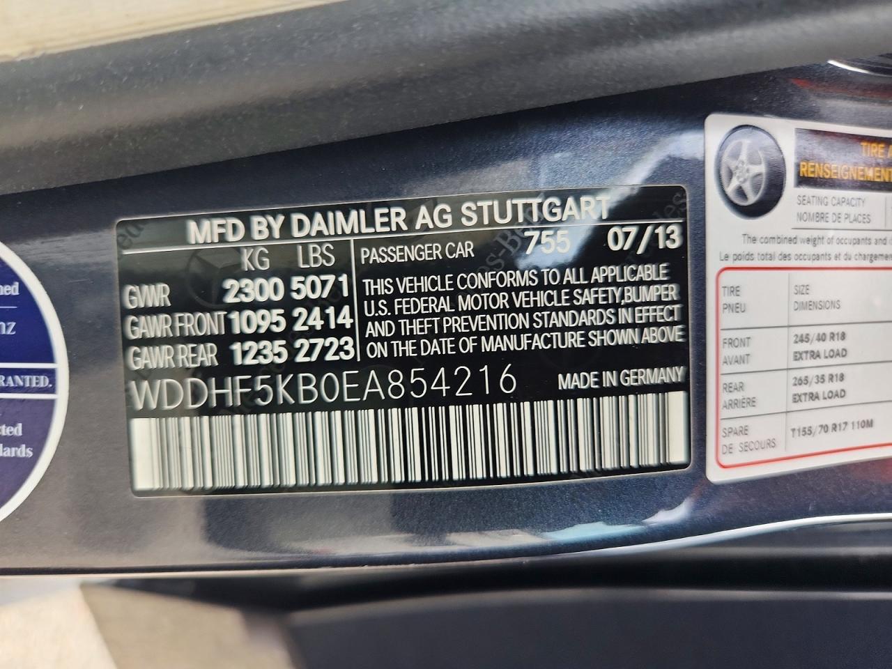 2014 Mercedes-benz E 350 Gray vin: WDDHF5KB0EA854216