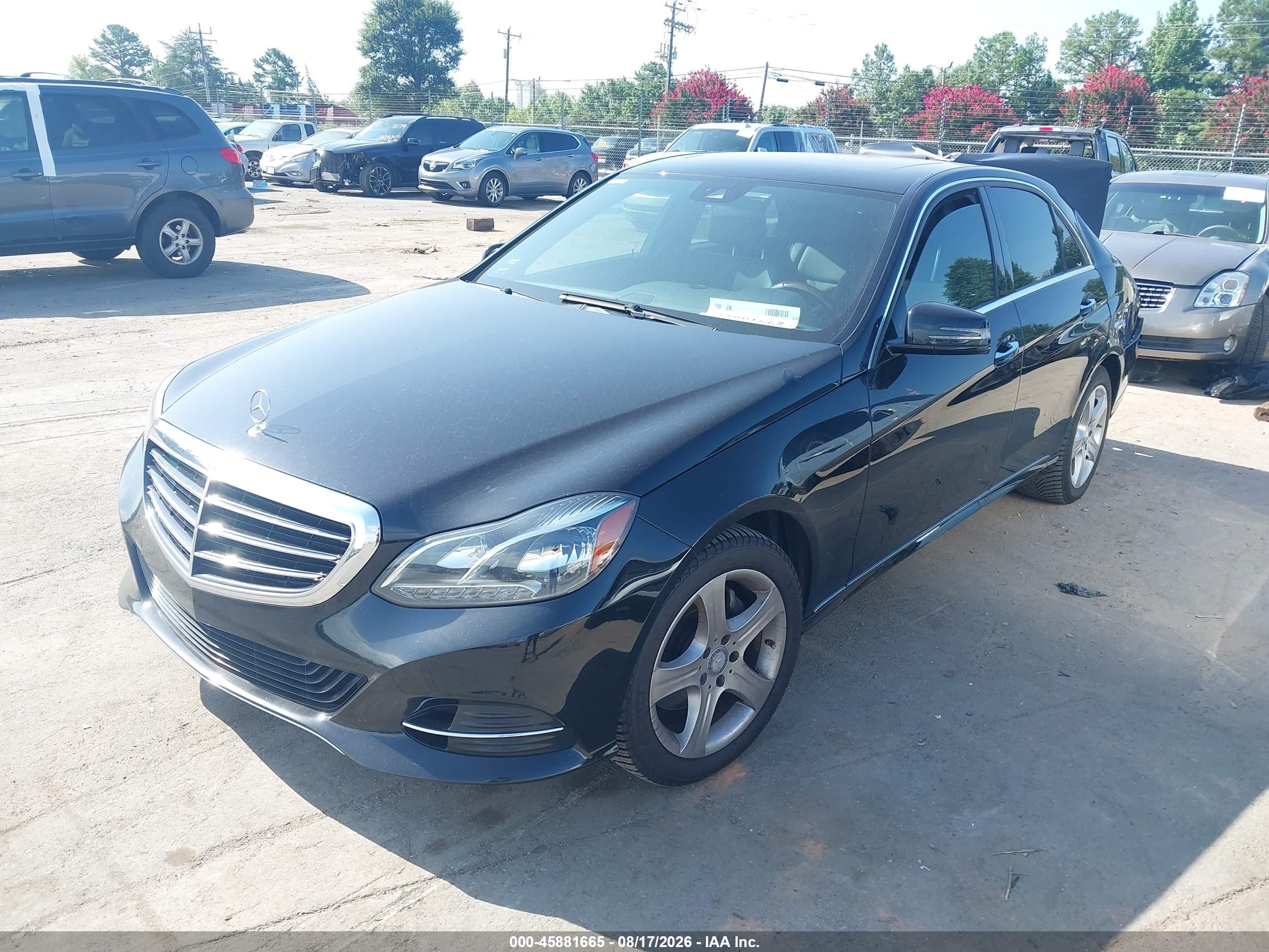 2014 Mercedes-benz E 350   Черный vin: WDDHF5KB0EA908176