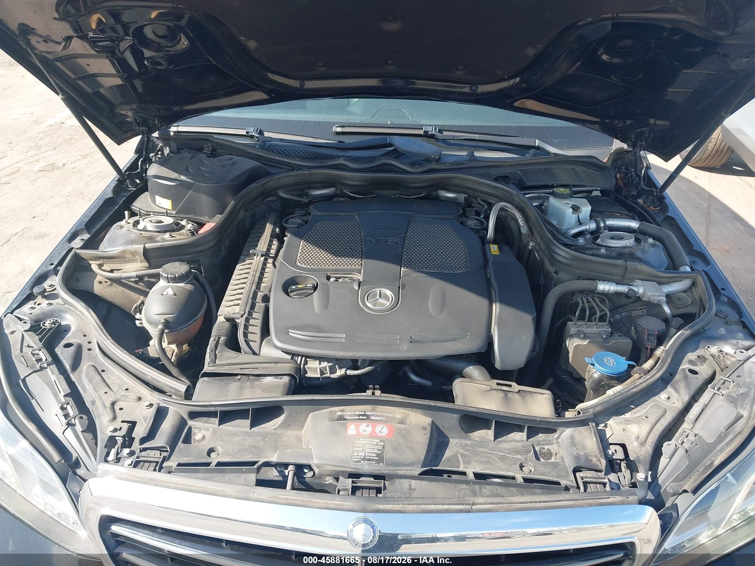 2014 Mercedes-benz E 350   Черный vin: WDDHF5KB0EA908176