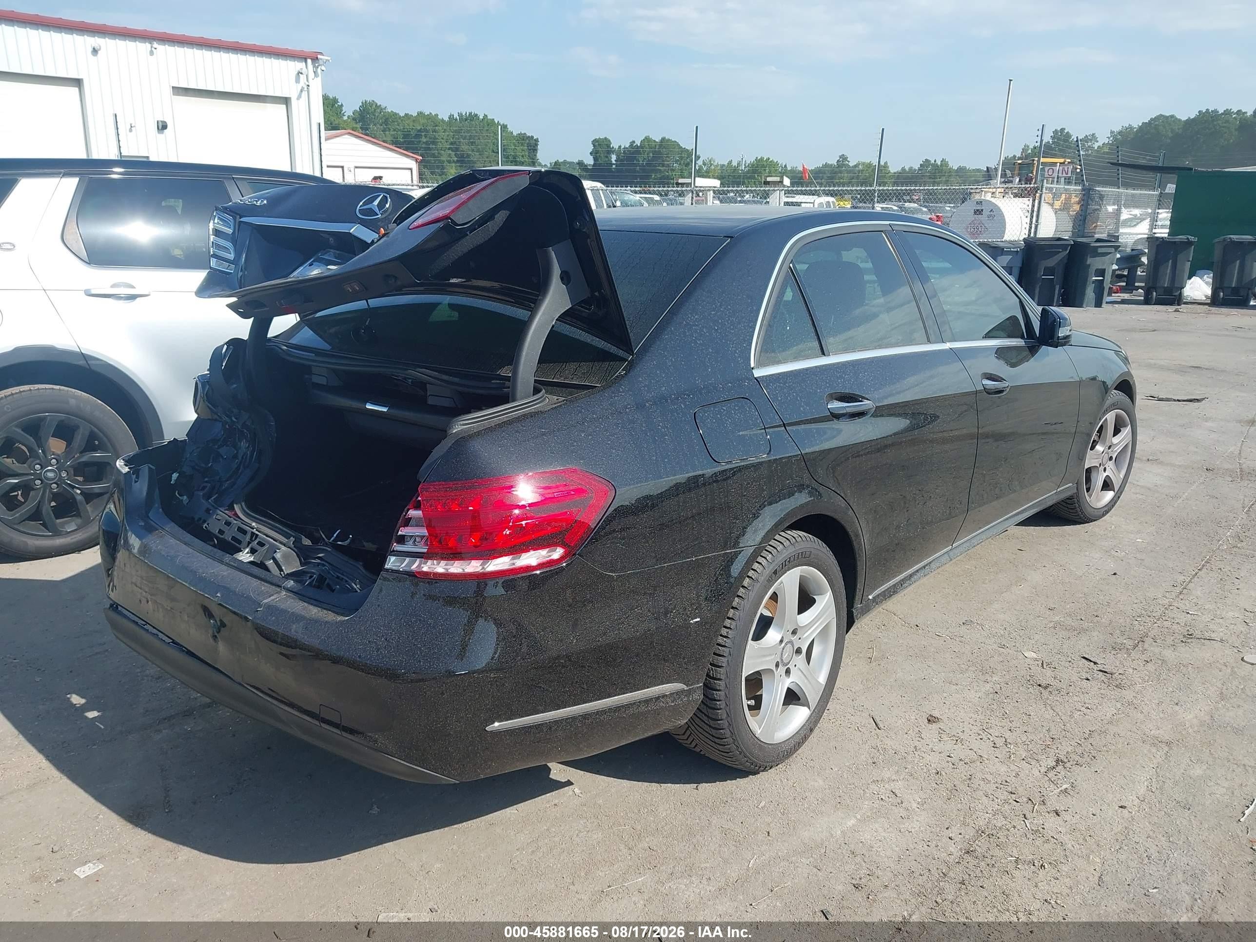 2014 Mercedes-benz E 350   Черный vin: WDDHF5KB0EA908176