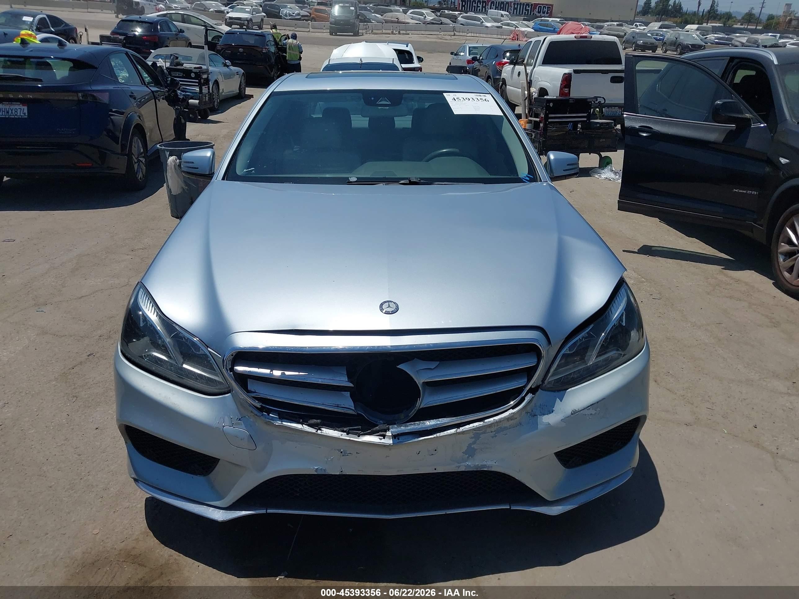 2014 Mercedes-benz E 350 Silver vin: WDDHF5KB0EA922434