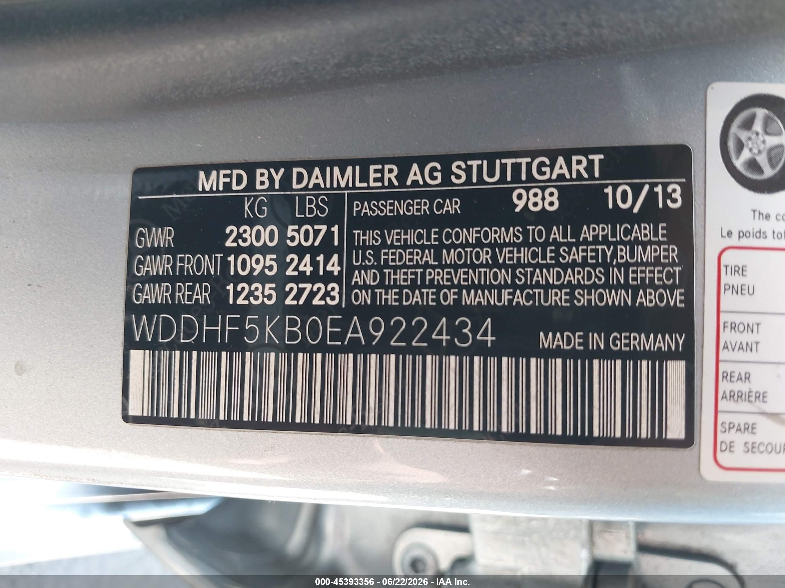 2014 Mercedes-benz E 350 Silver vin: WDDHF5KB0EA922434