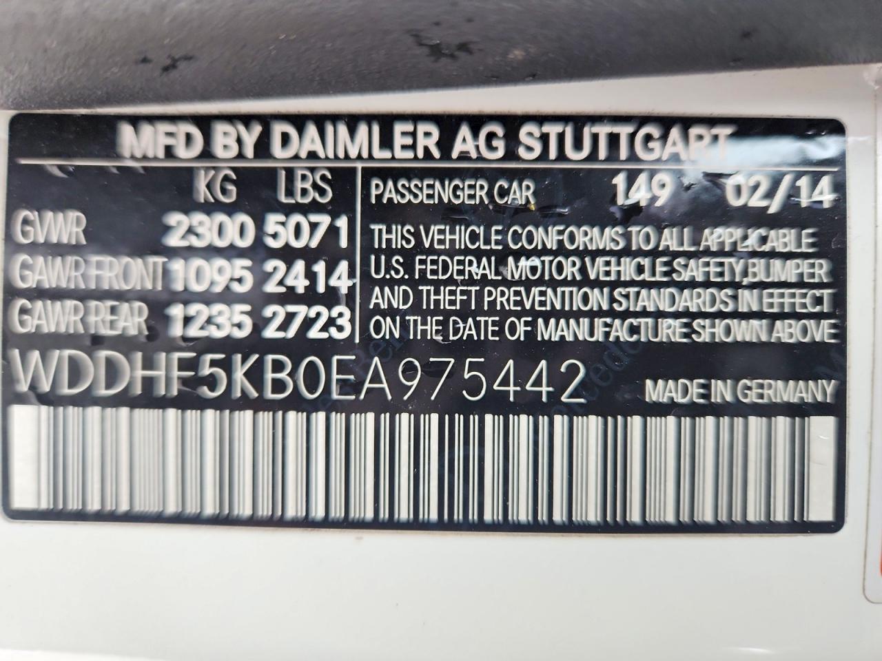 2014 Mercedes-benz E 350 White vin: WDDHF5KB0EA975442