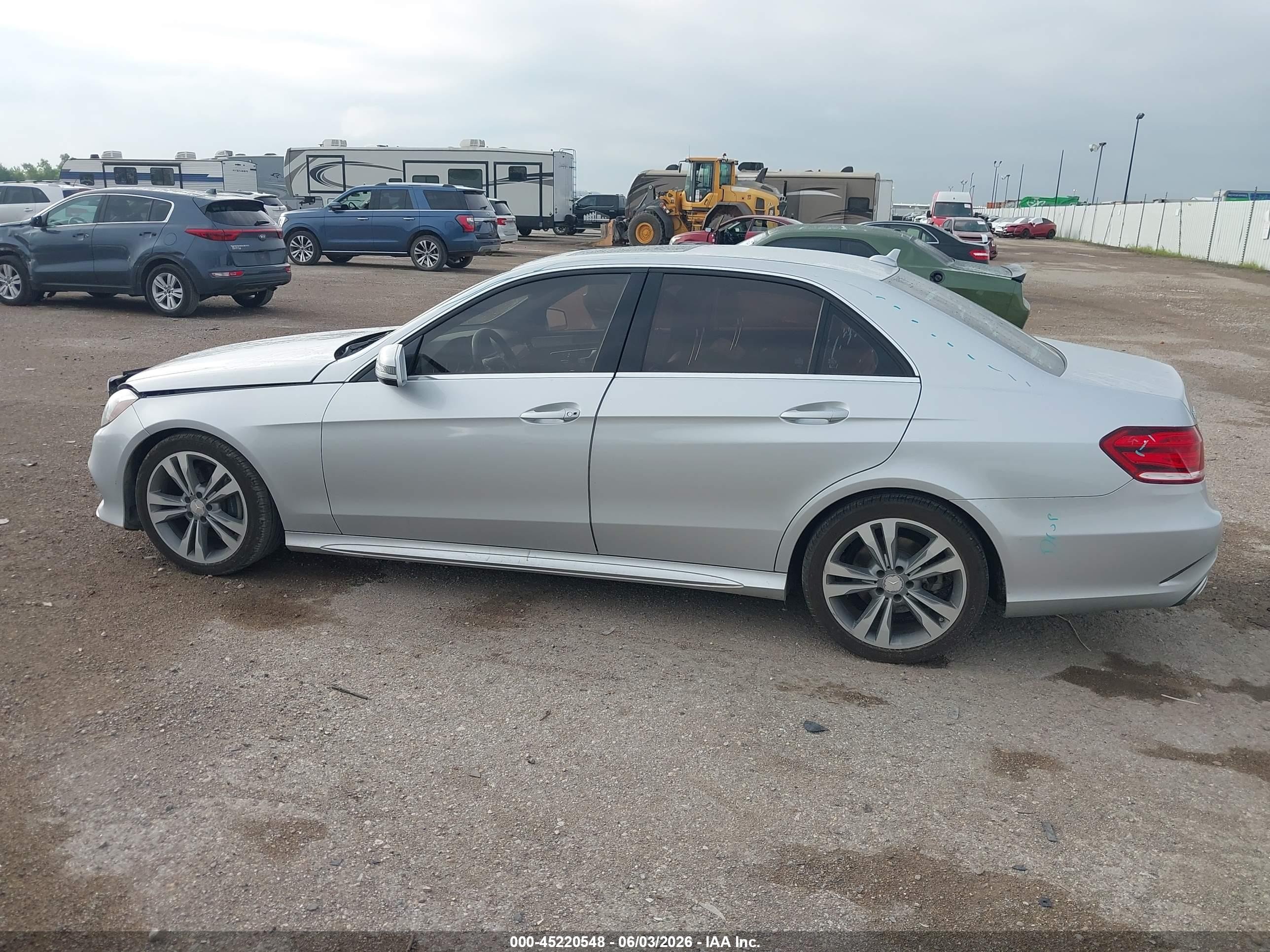 2015 Mercedes-benz E 350   Silver vin: WDDHF5KB0FB083736
