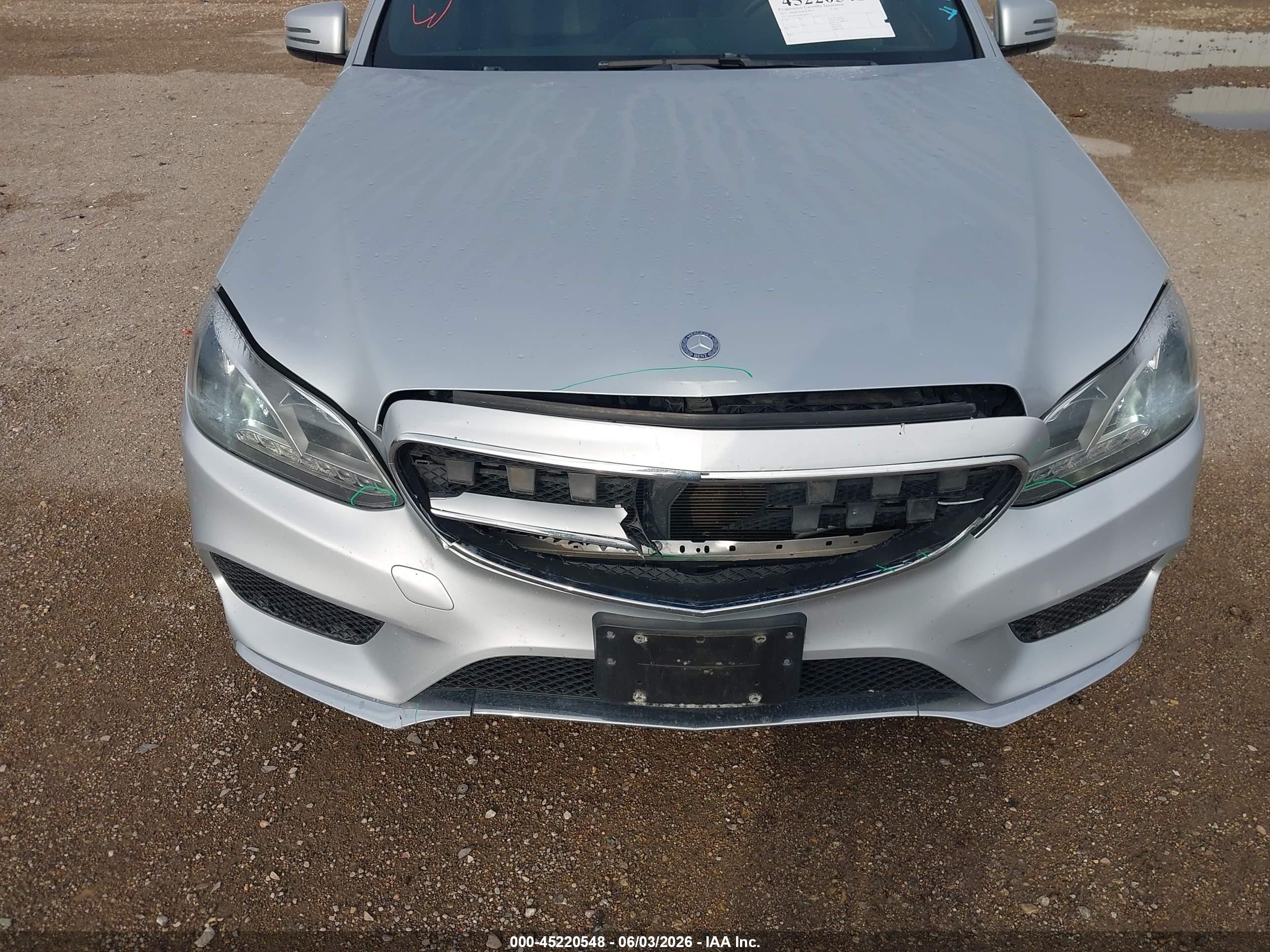 2015 Mercedes-benz E 350   Silver vin: WDDHF5KB0FB083736
