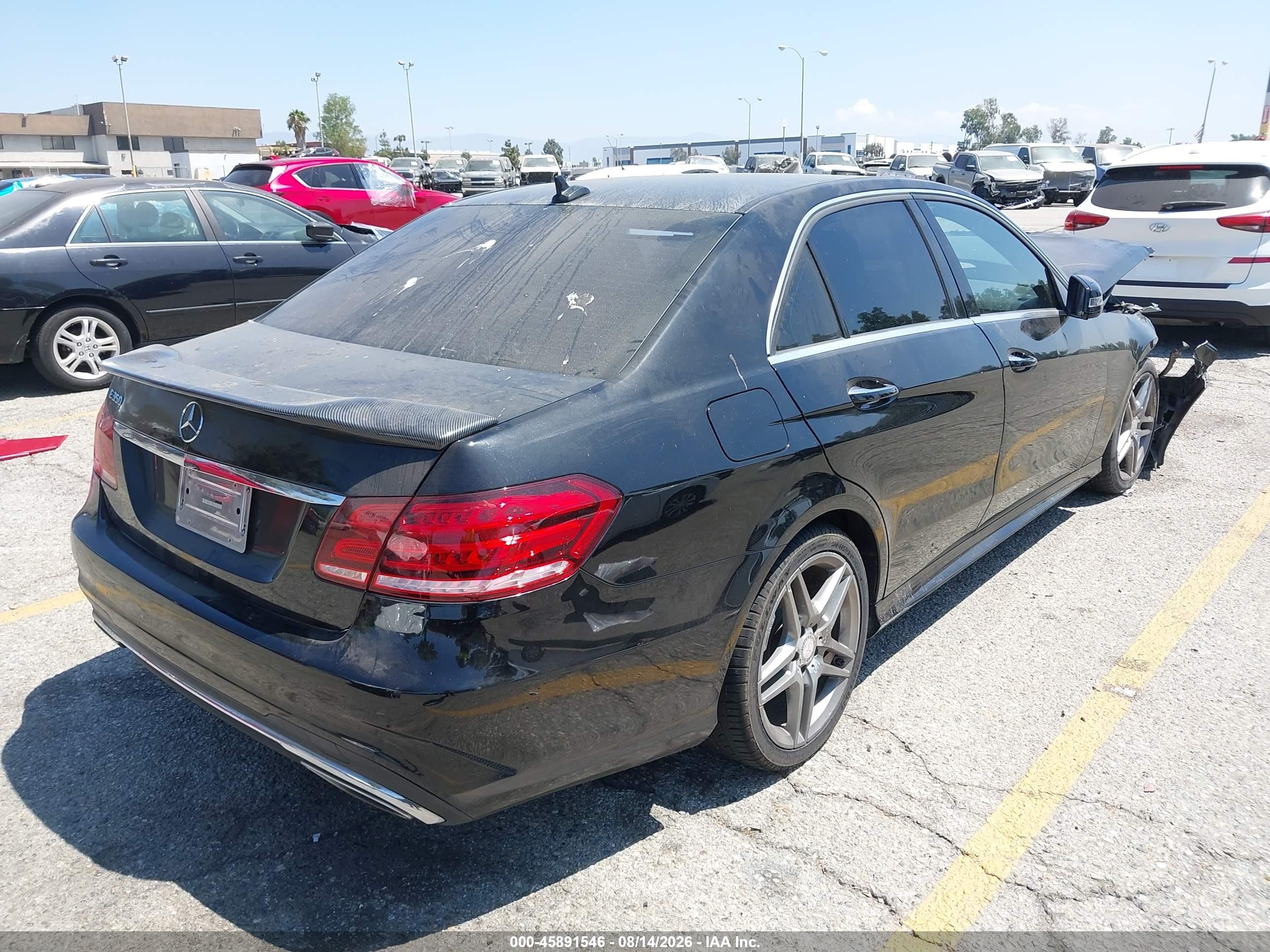 2015 Mercedes-benz E 350   Black vin: WDDHF5KB0FB154627