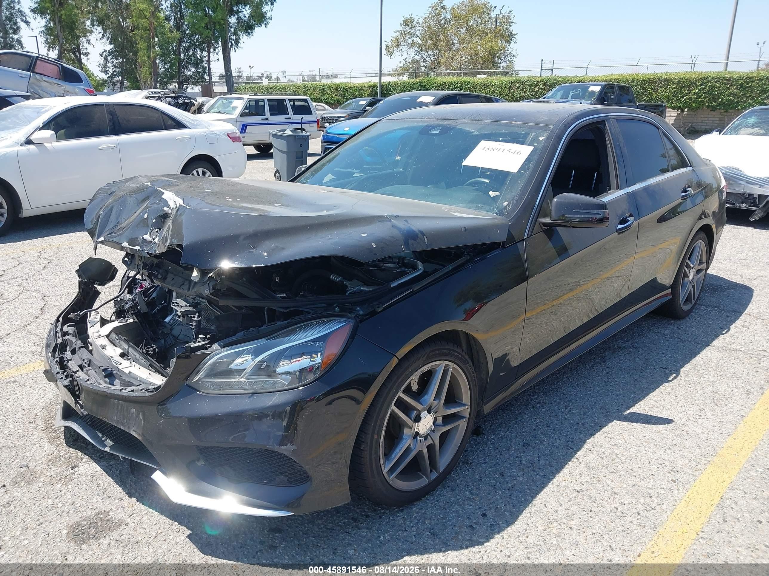 2015 Mercedes-benz E 350   Black vin: WDDHF5KB0FB154627