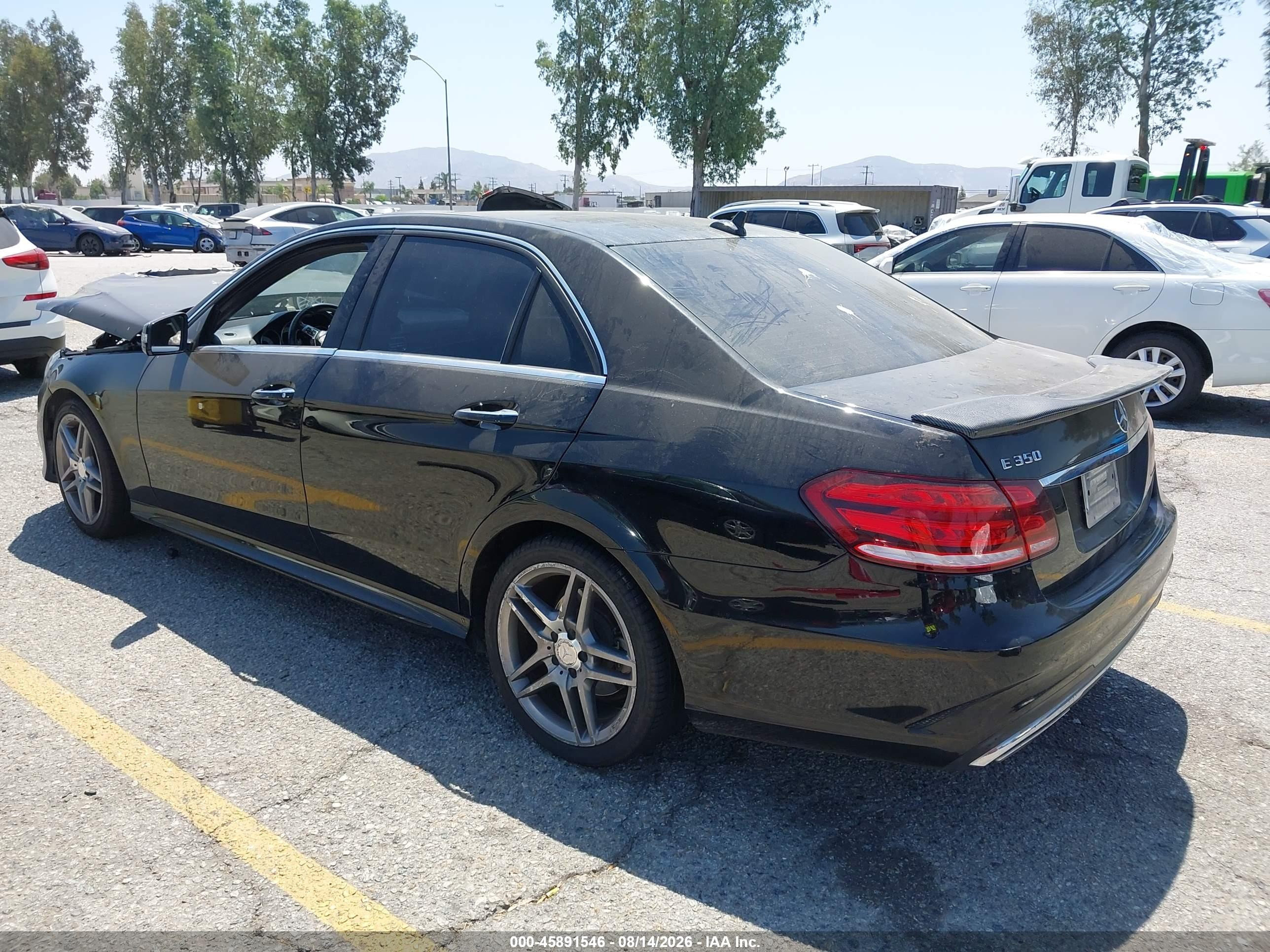 2015 Mercedes-benz E 350   Black vin: WDDHF5KB0FB154627