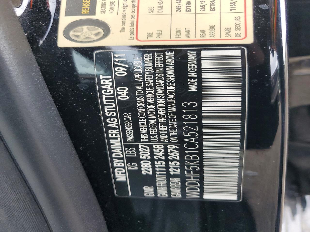 2012 Mercedes-benz E 350 Black vin: WDDHF5KB1CA521813