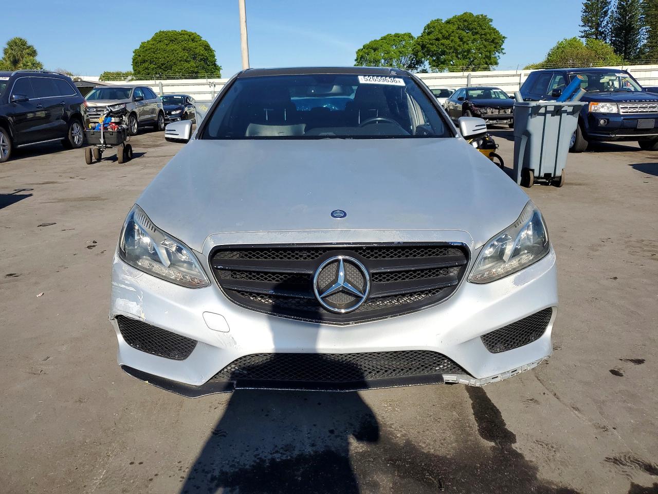 2014 Mercedes-benz E 350 Silver vin: WDDHF5KB1EA818566