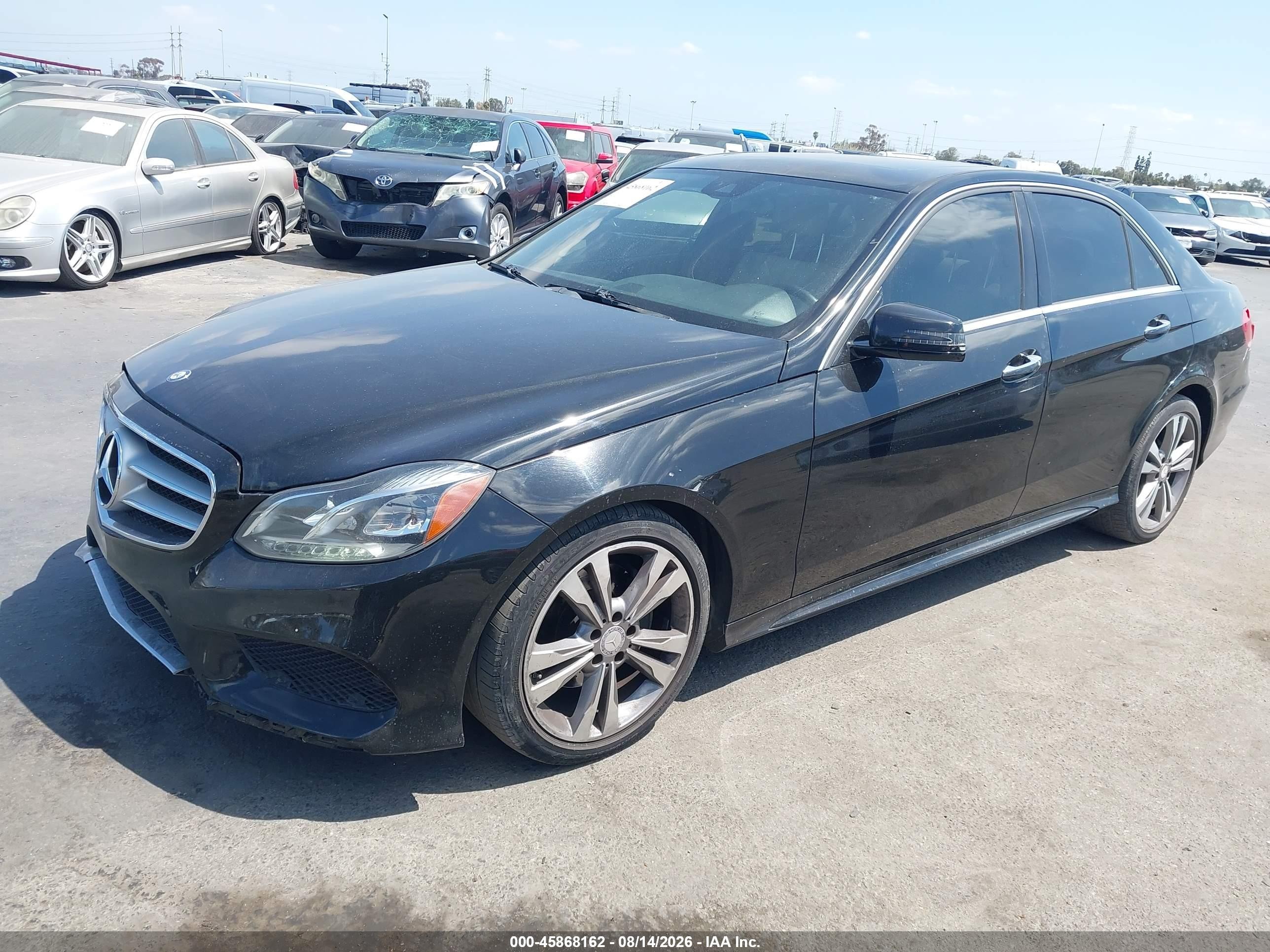 2014 Mercedes-benz E 350   Black vin: WDDHF5KB1EA876192
