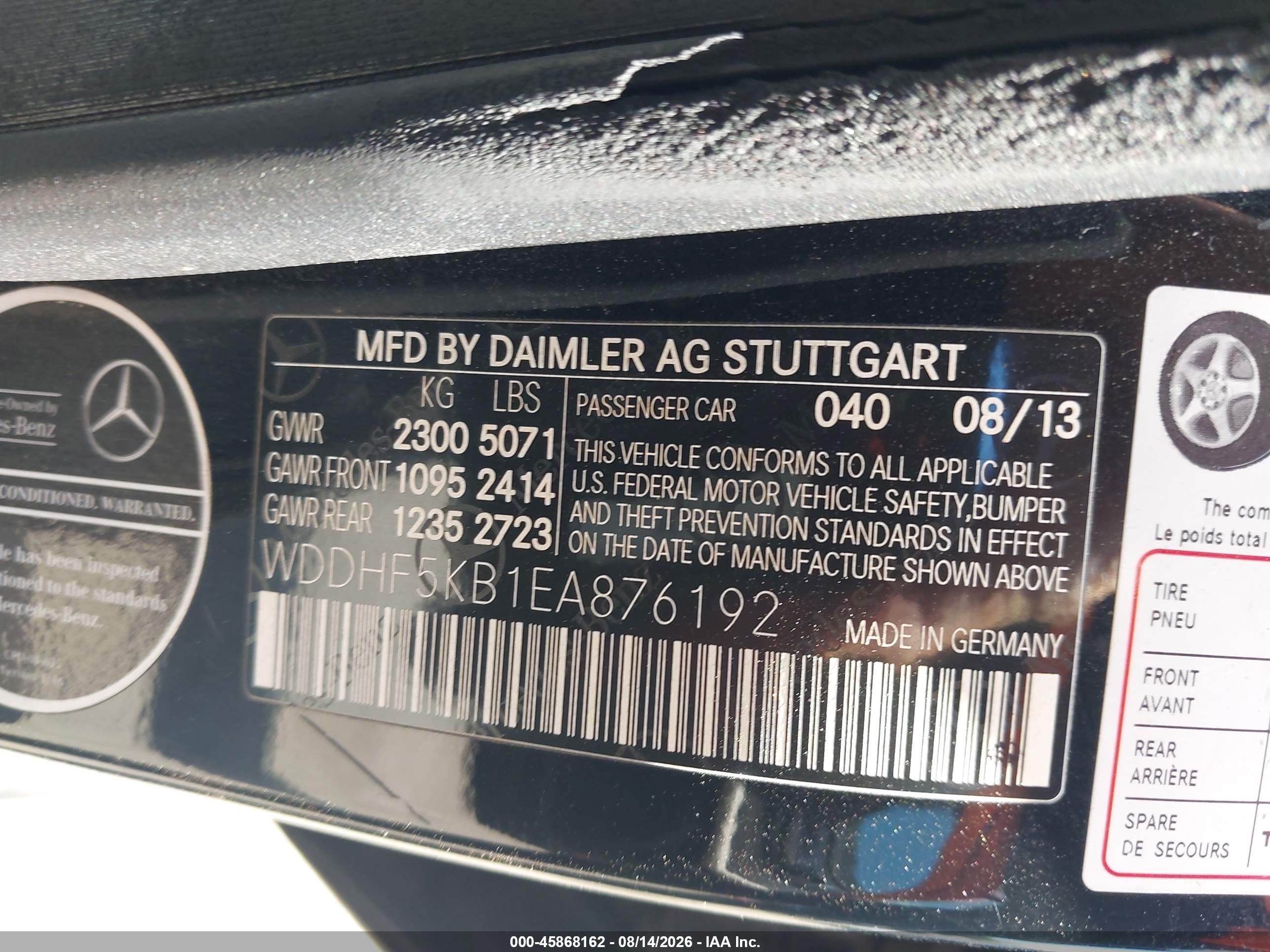 2014 Mercedes-benz E 350   Black vin: WDDHF5KB1EA876192