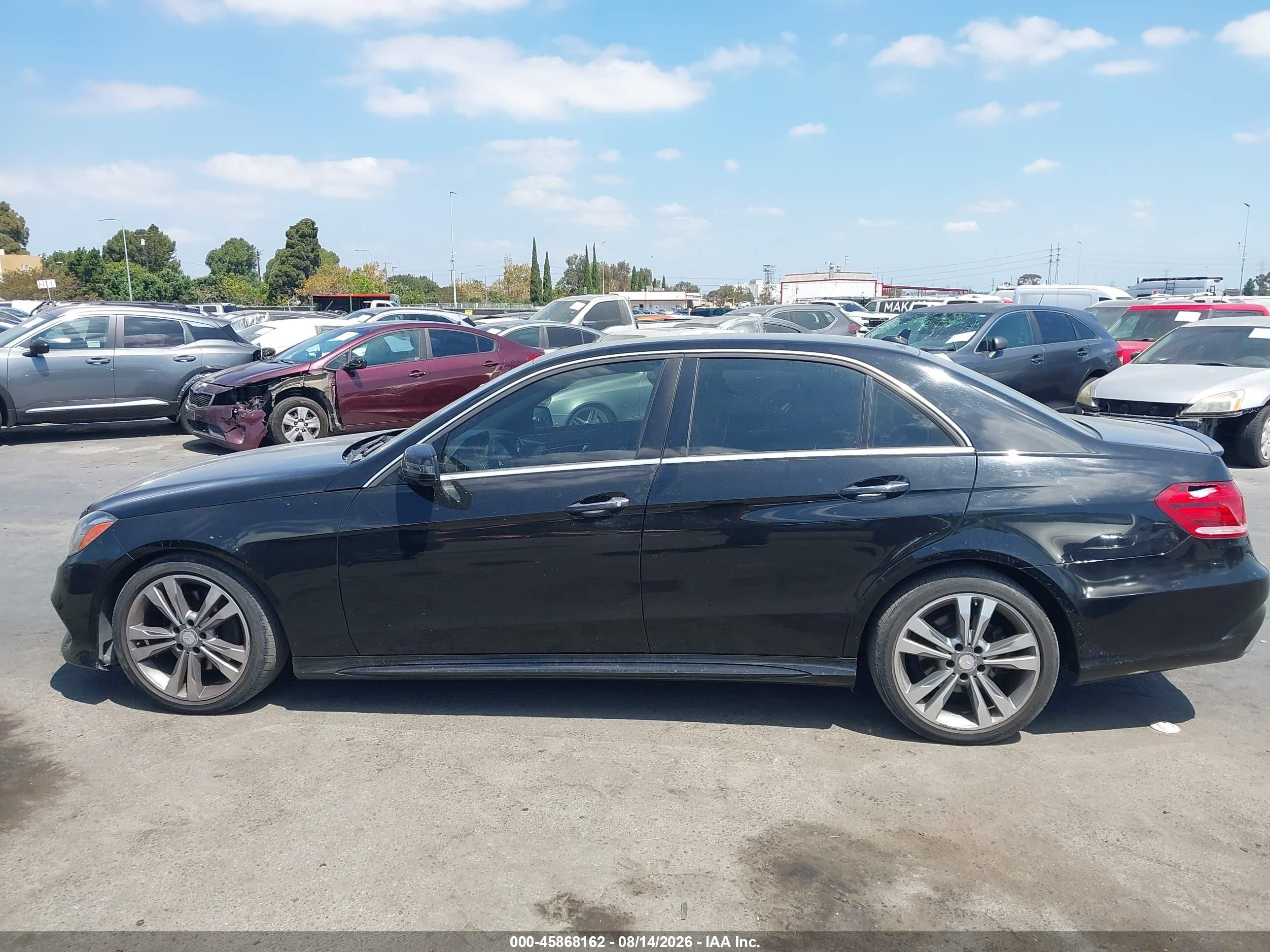 2014 Mercedes-benz E 350   Black vin: WDDHF5KB1EA876192