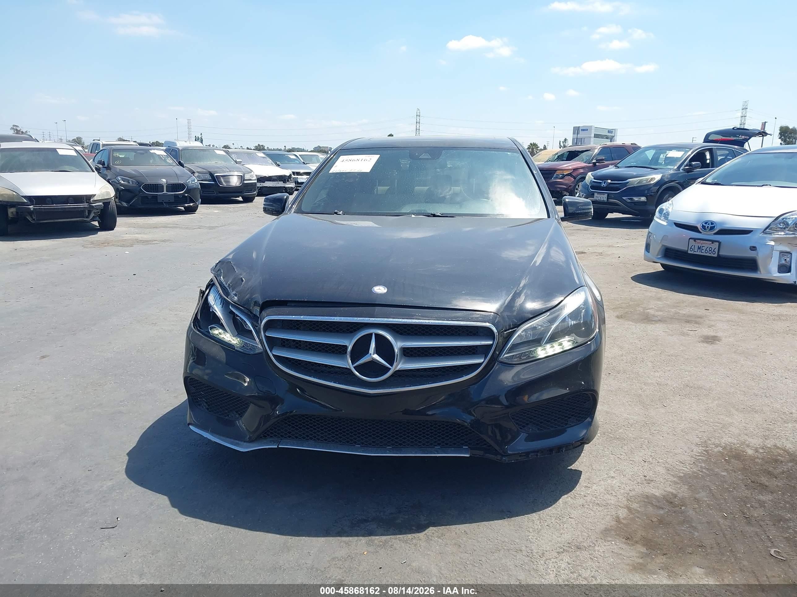 2014 Mercedes-benz E 350   Black vin: WDDHF5KB1EA876192