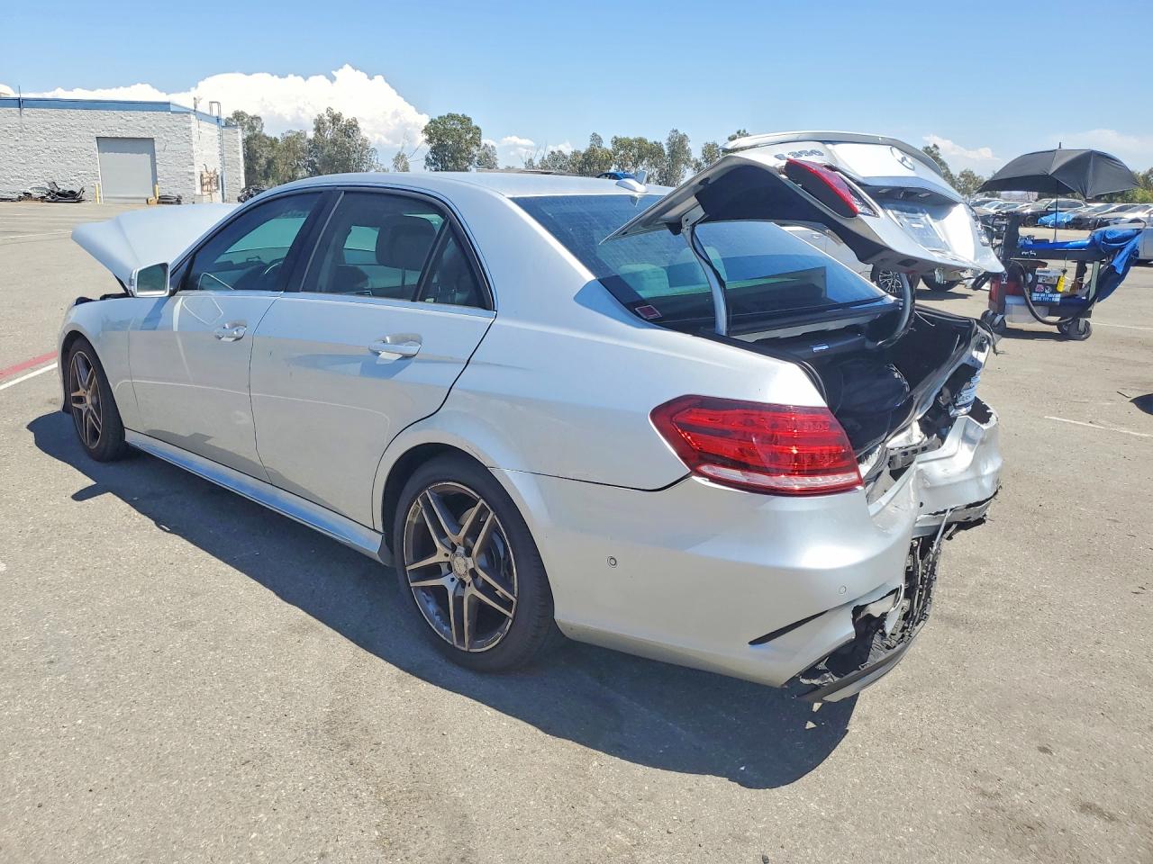 2014 Mercedes-benz E 350 Silver vin: WDDHF5KB1EA916769