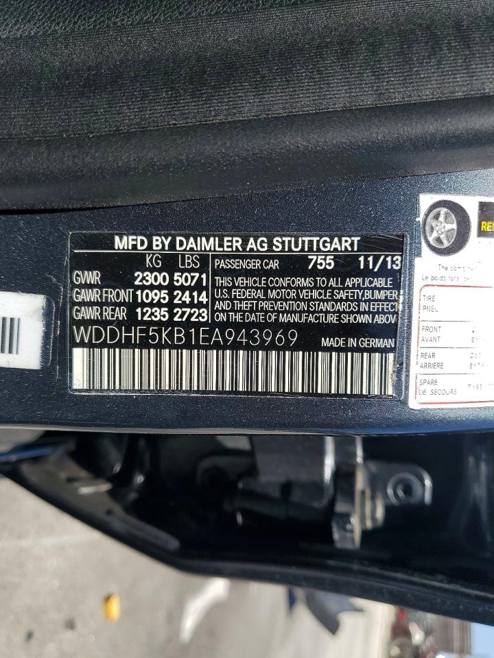 2014 Mercedes-benz E 350 Gray vin: WDDHF5KB1EA943969