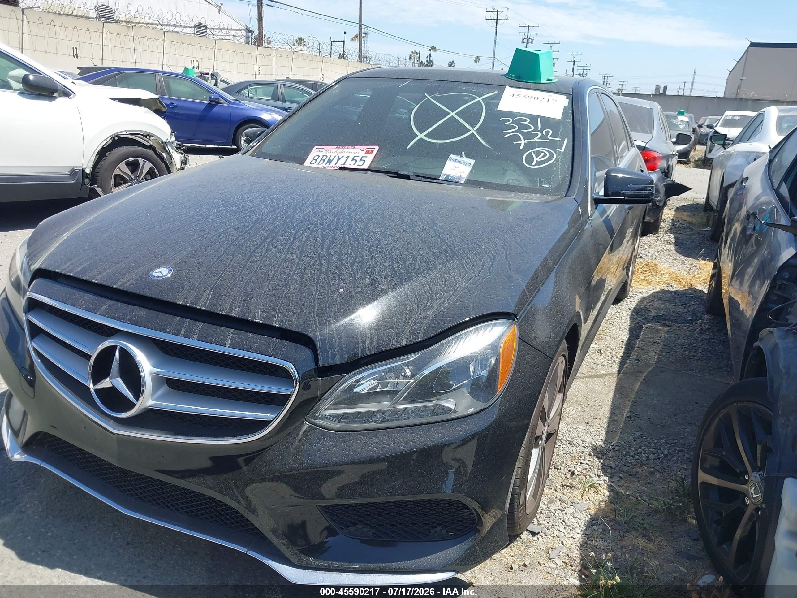 2014 Mercedes-benz E 350   Черный vin: WDDHF5KB1EB038948