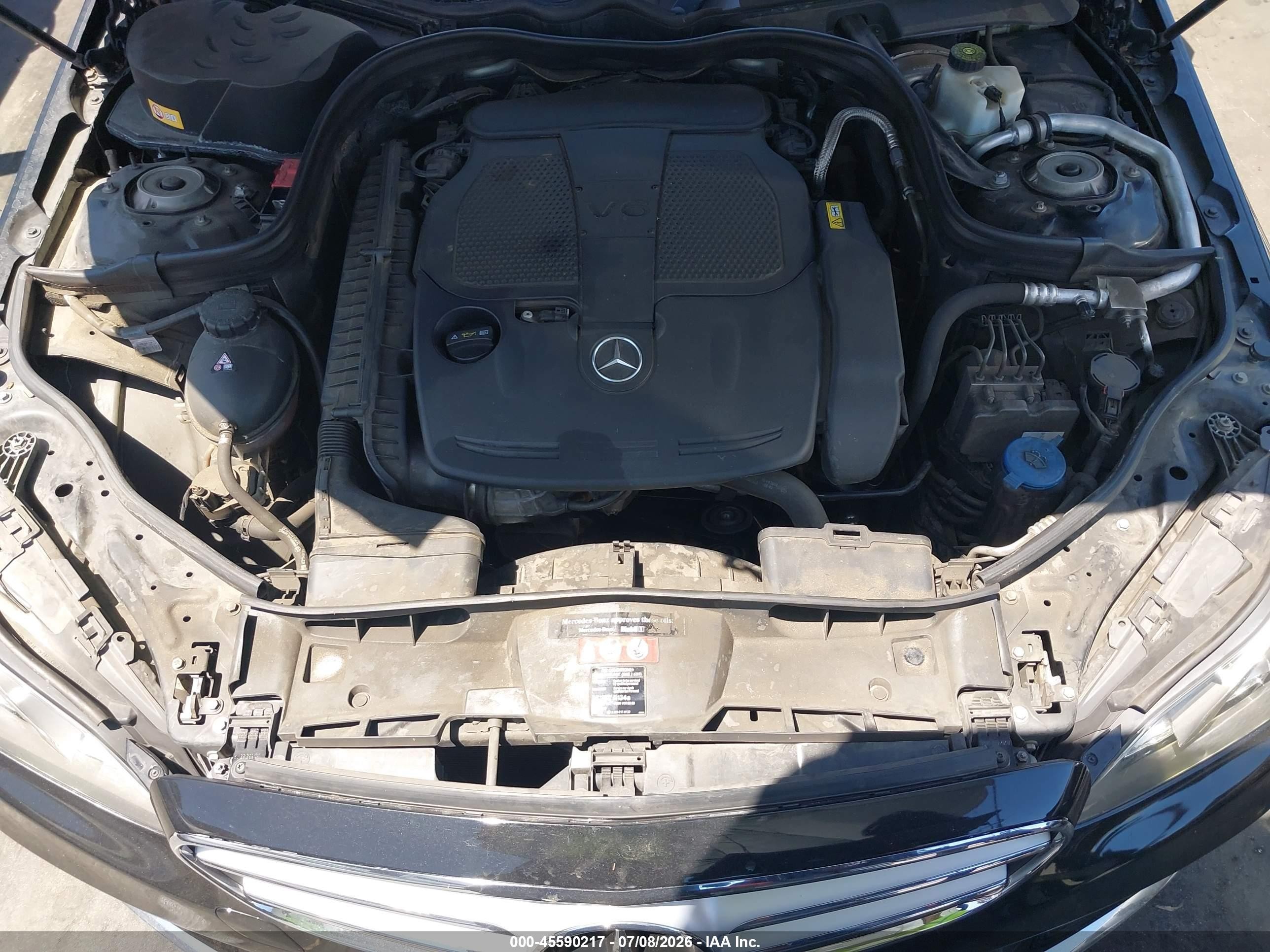 2014 Mercedes-benz E 350   Черный vin: WDDHF5KB1EB038948