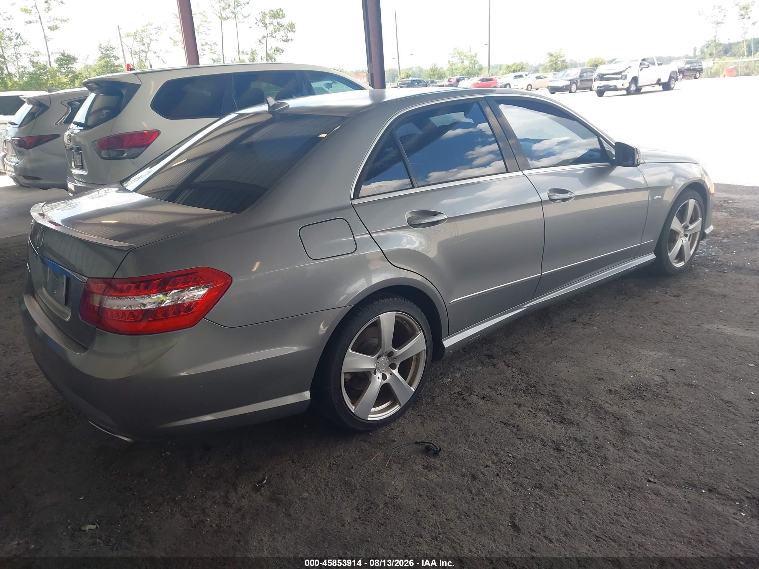 2012 Mercedes-benz E 350   Silver vin: WDDHF5KB2CA646352