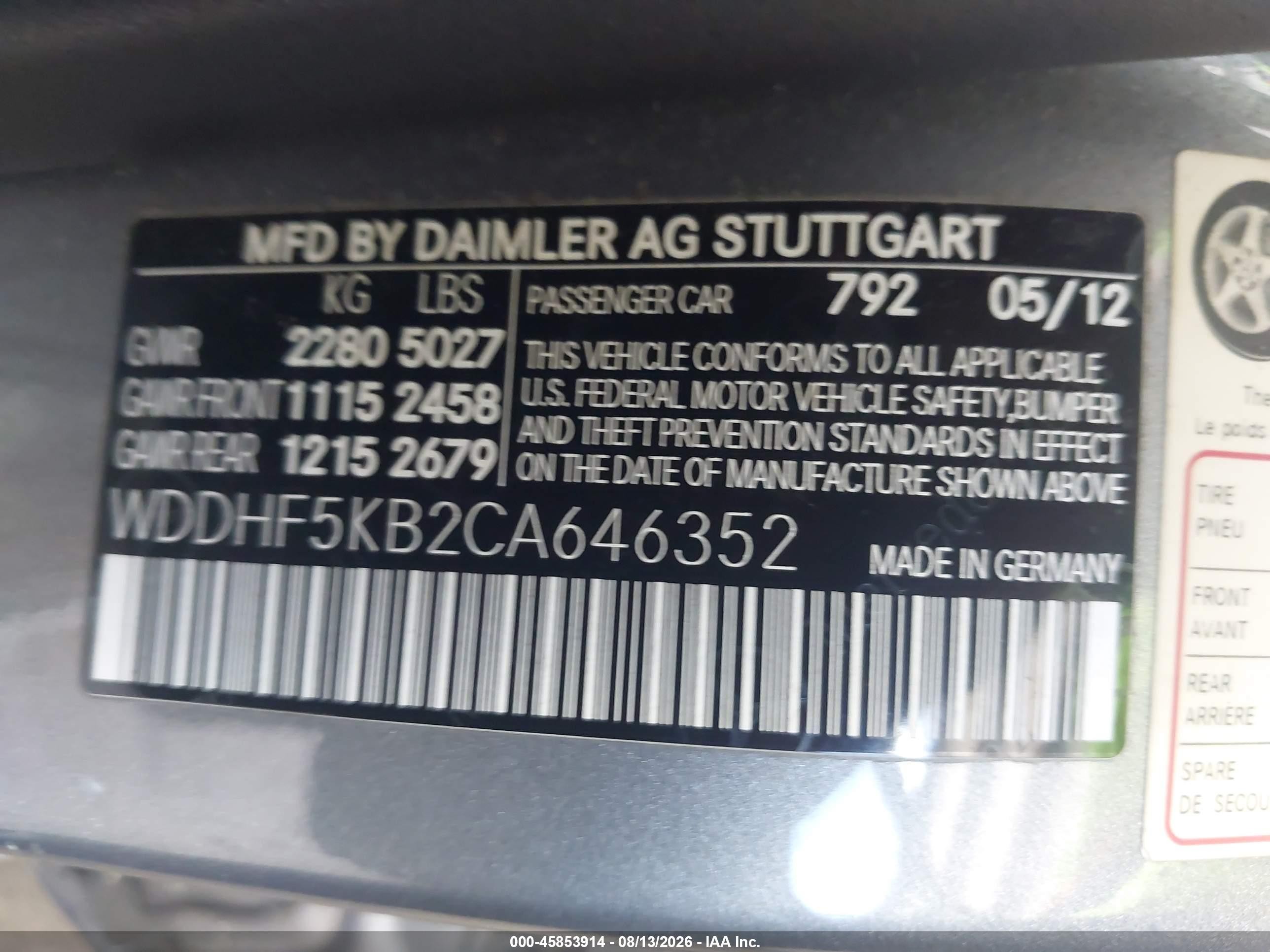 2012 Mercedes-benz E 350   Silver vin: WDDHF5KB2CA646352