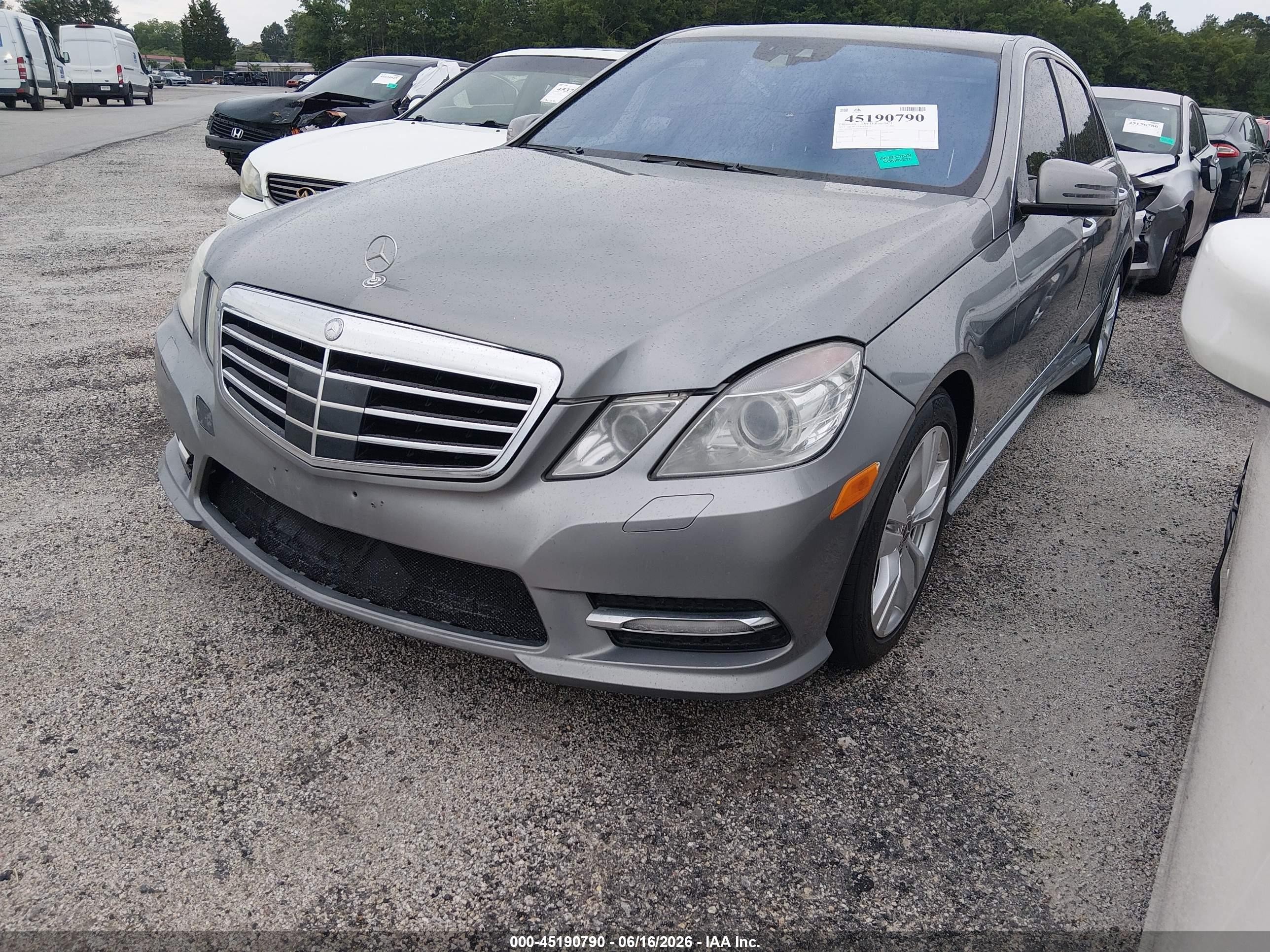 2013 Mercedes-benz E 350   Gray vin: WDDHF5KB2DA675562