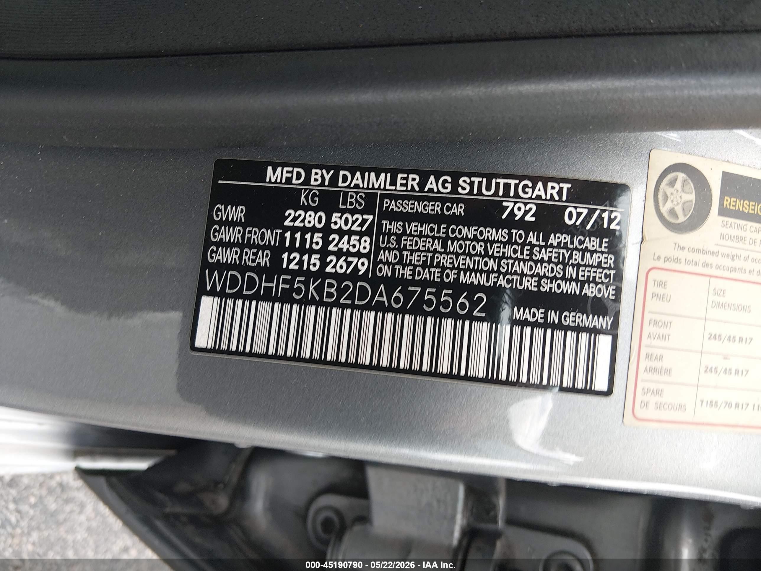 2013 Mercedes-benz E 350   Gray vin: WDDHF5KB2DA675562