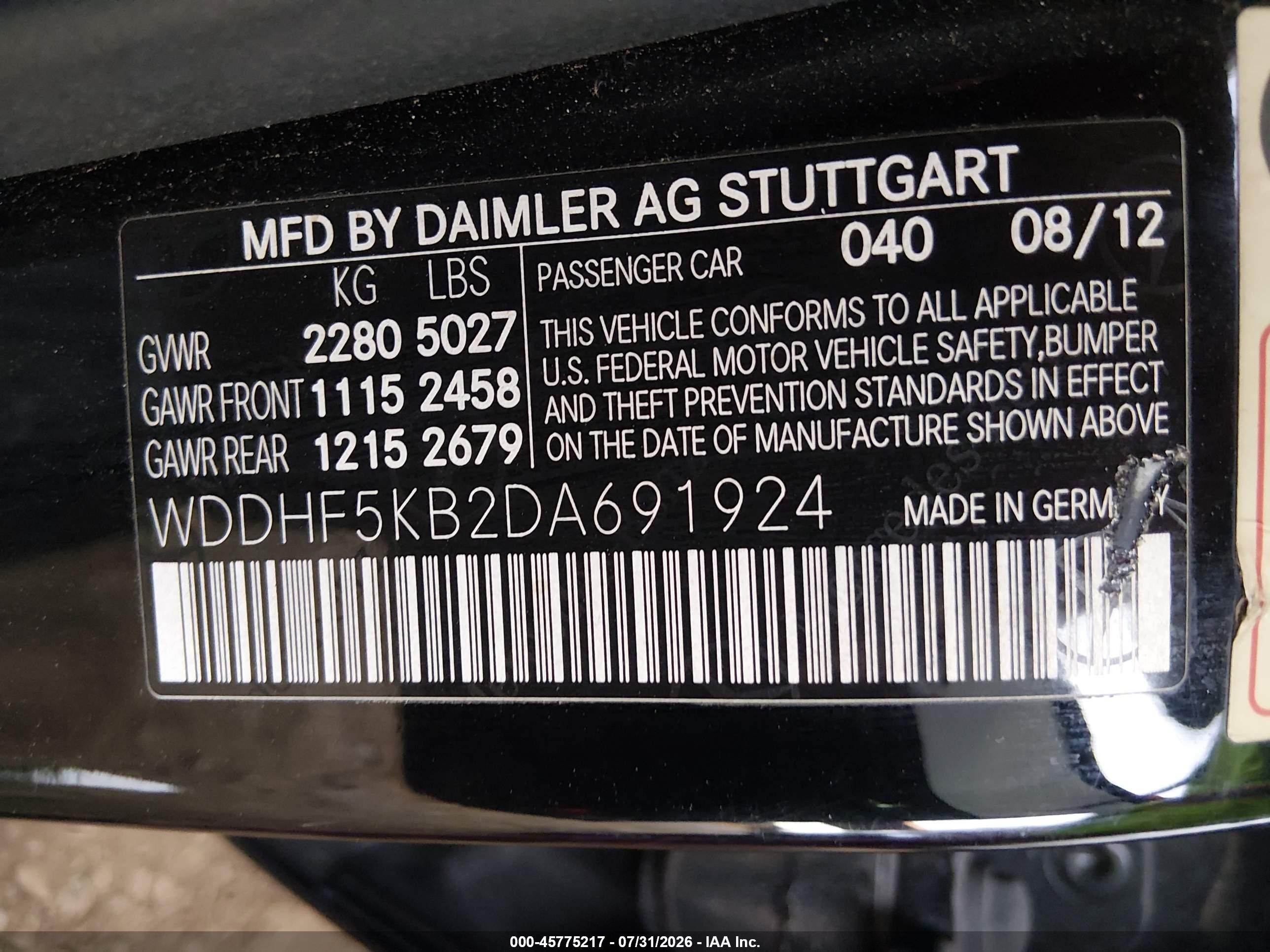 2013 Mercedes-benz E 350   Black vin: WDDHF5KB2DA691924