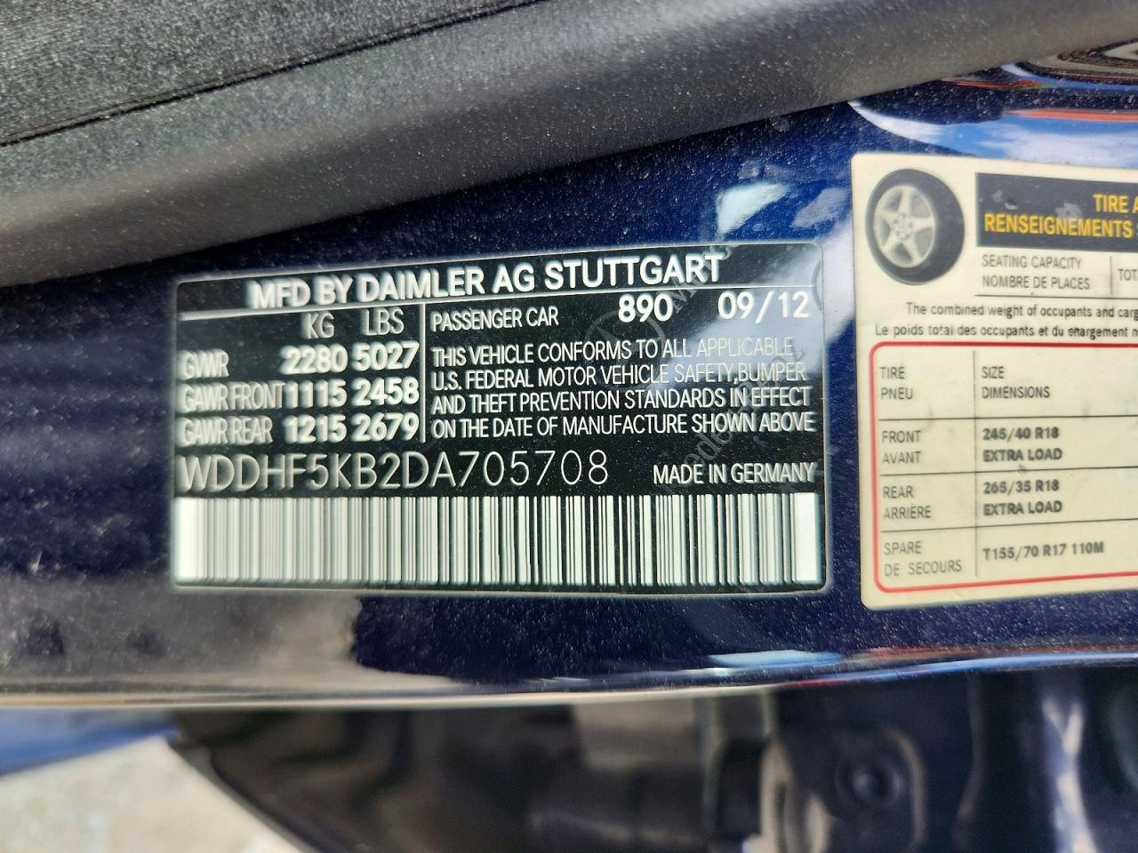 2013 Mercedes-benz E 350 Blue vin: WDDHF5KB2DA705708