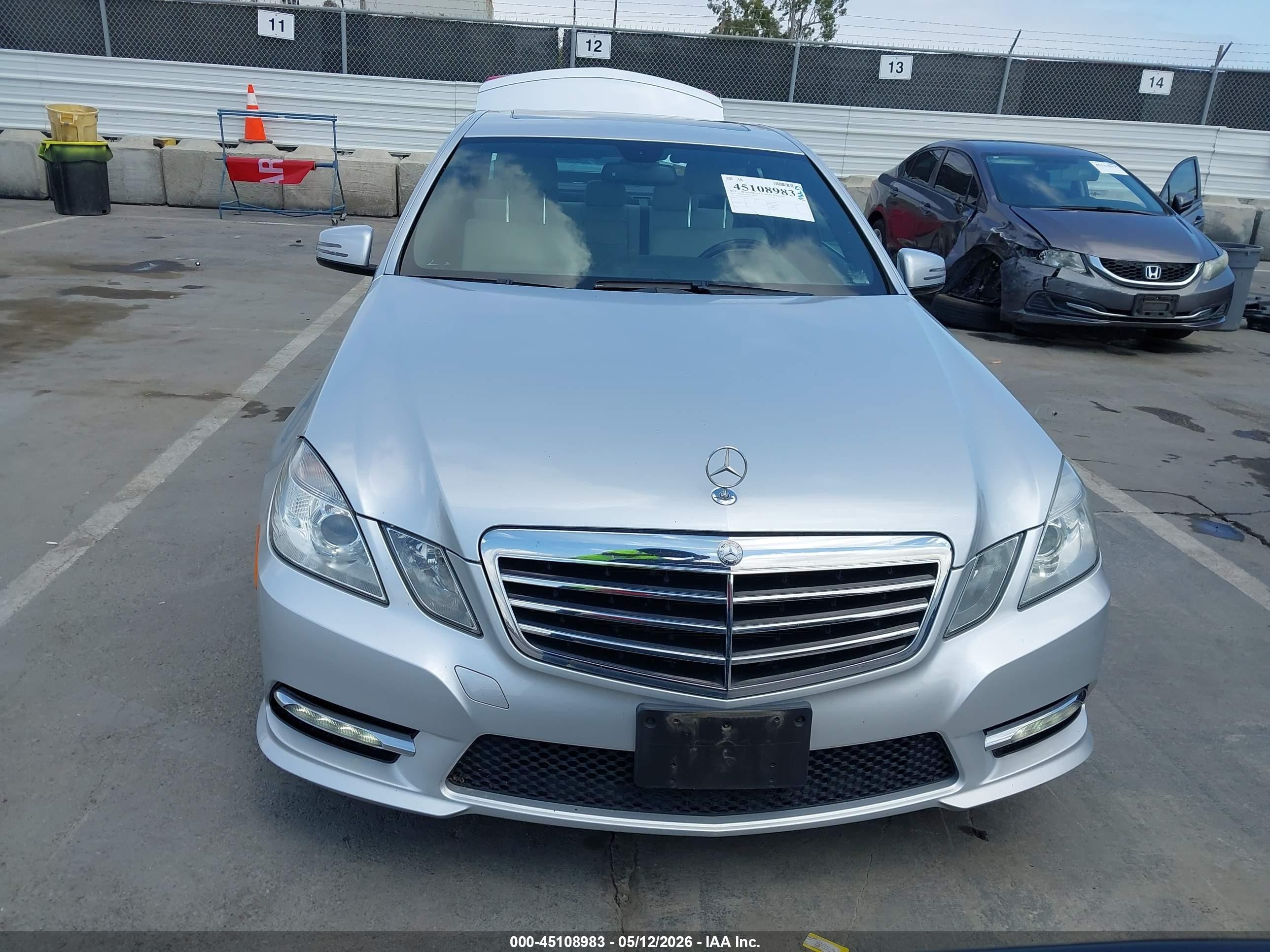 2013 Mercedes-benz E 350   Silver vin: WDDHF5KB2DA729071