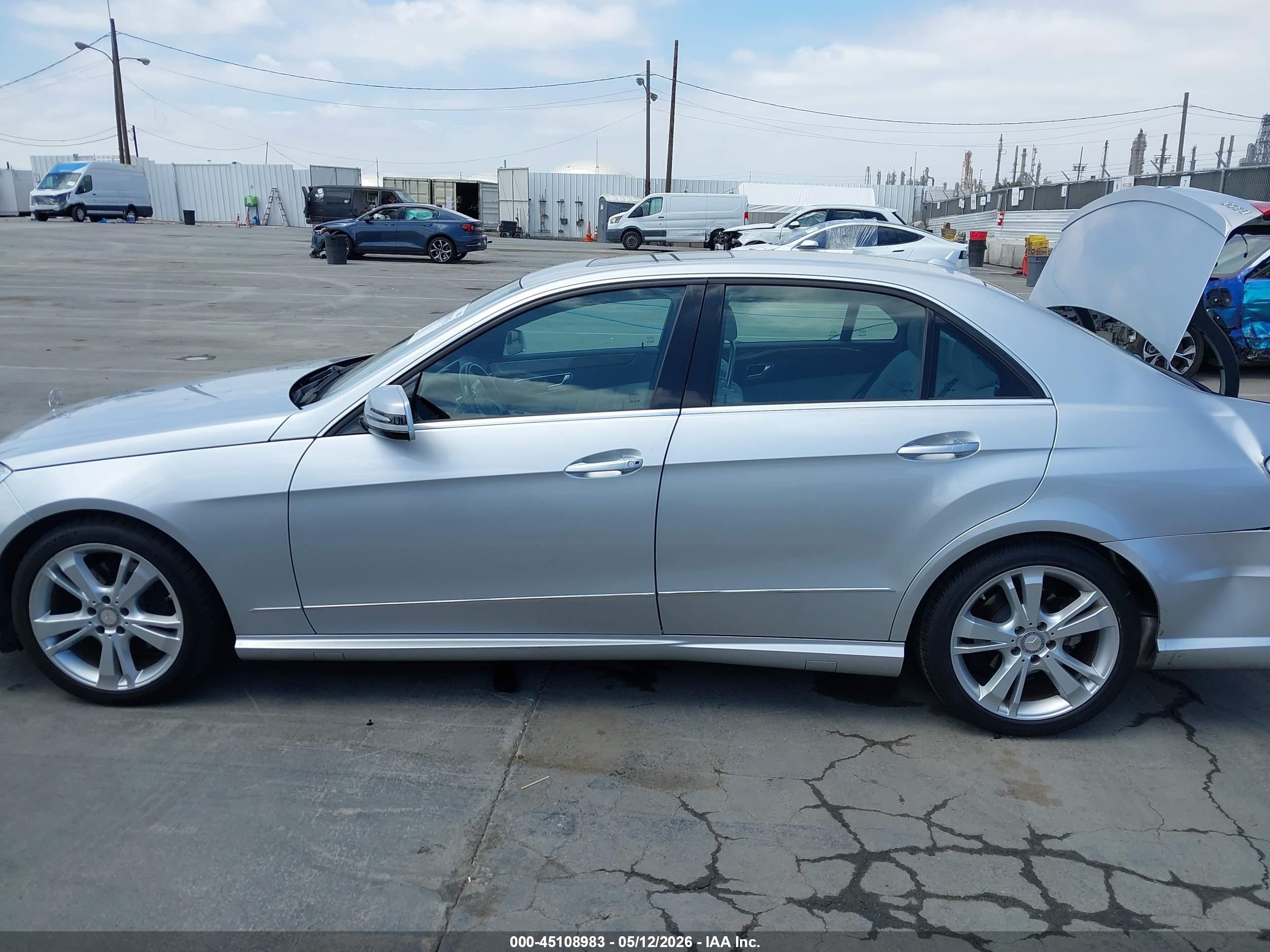 2013 Mercedes-benz E 350   Silver vin: WDDHF5KB2DA729071