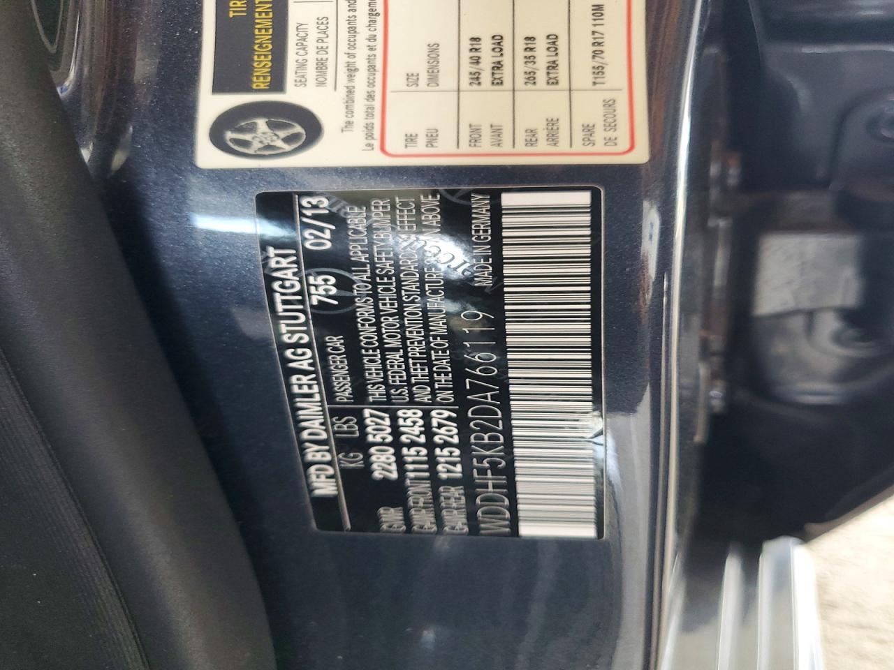 2013 Mercedes-benz E 350 Gray vin: WDDHF5KB2DA766119