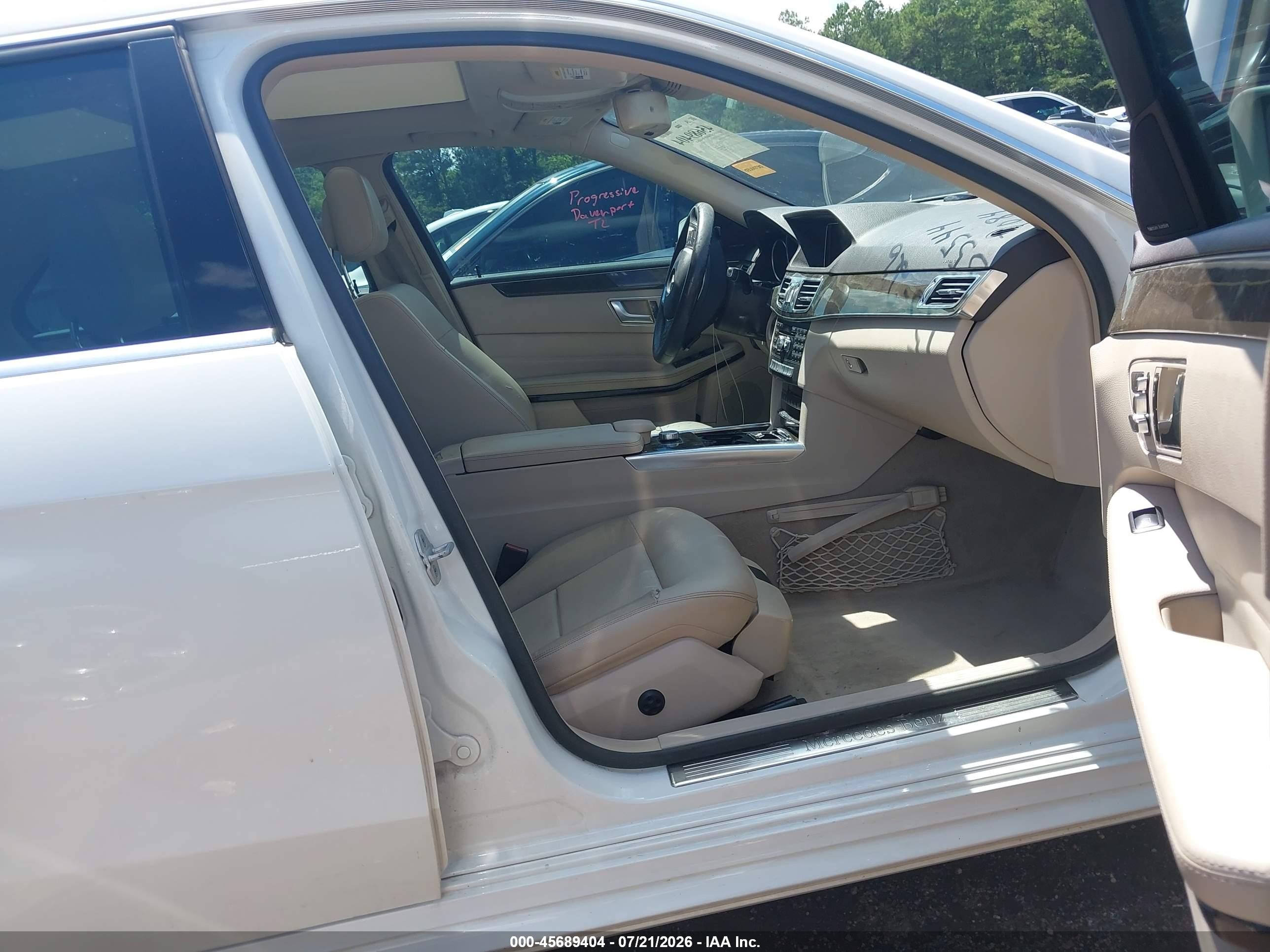 2014 Mercedes-benz E 350 Белый vin: WDDHF5KB2EA787084