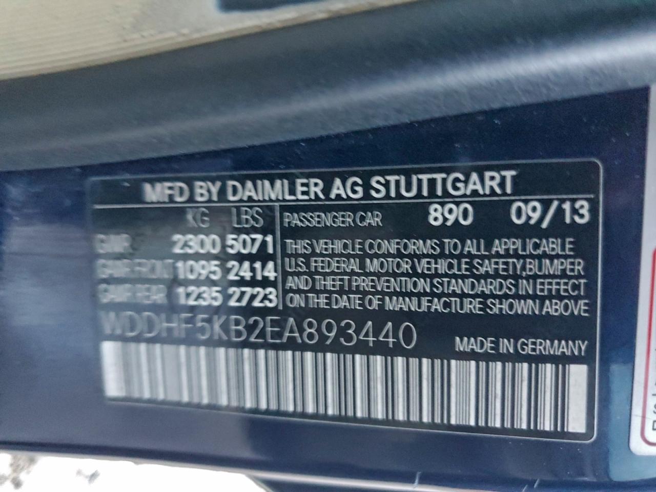 2014 Mercedes-benz E 350 Blue vin: WDDHF5KB2EA893440