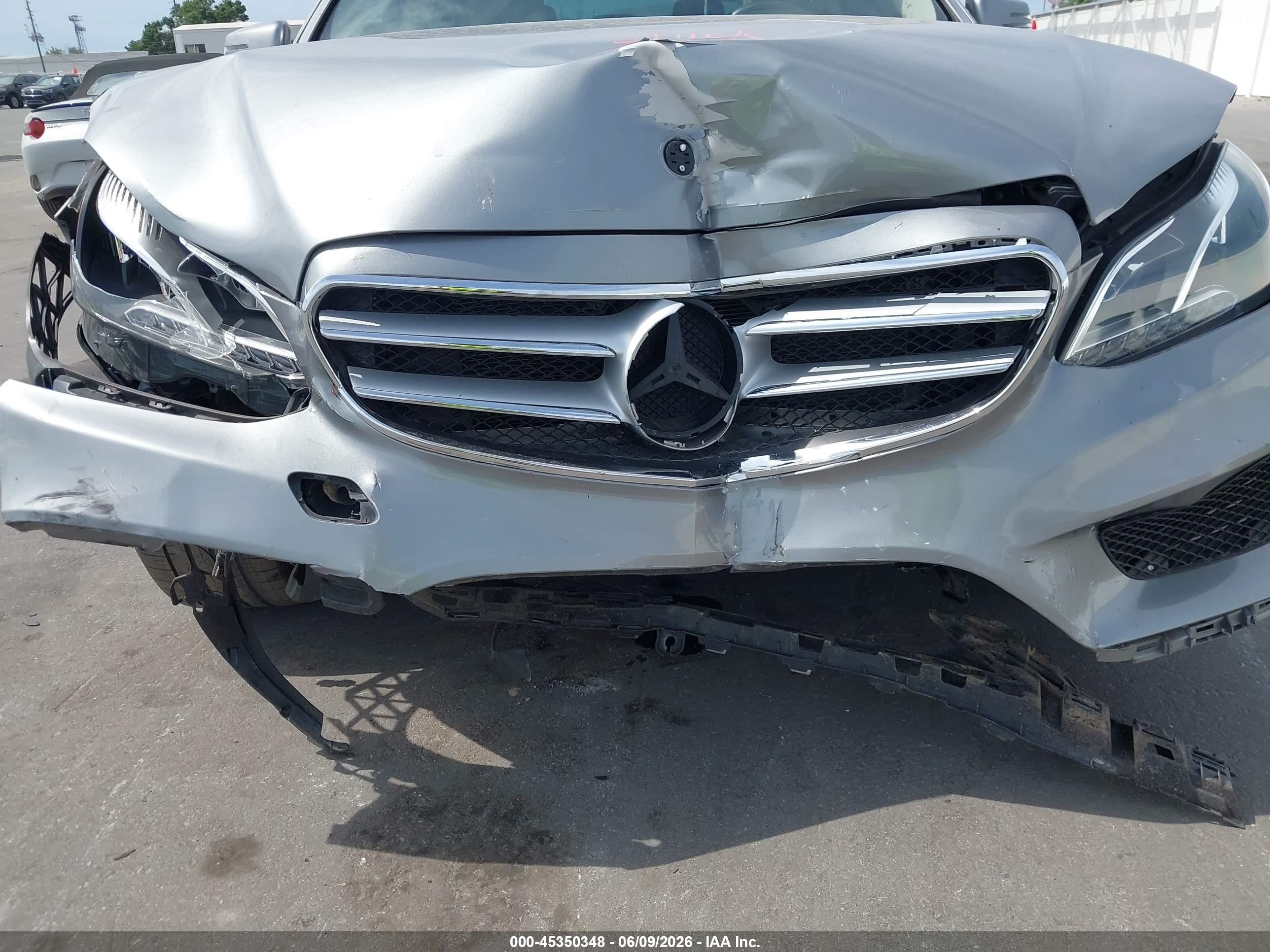 2014 Mercedes-benz E 350   Silver vin: WDDHF5KB2EA897228