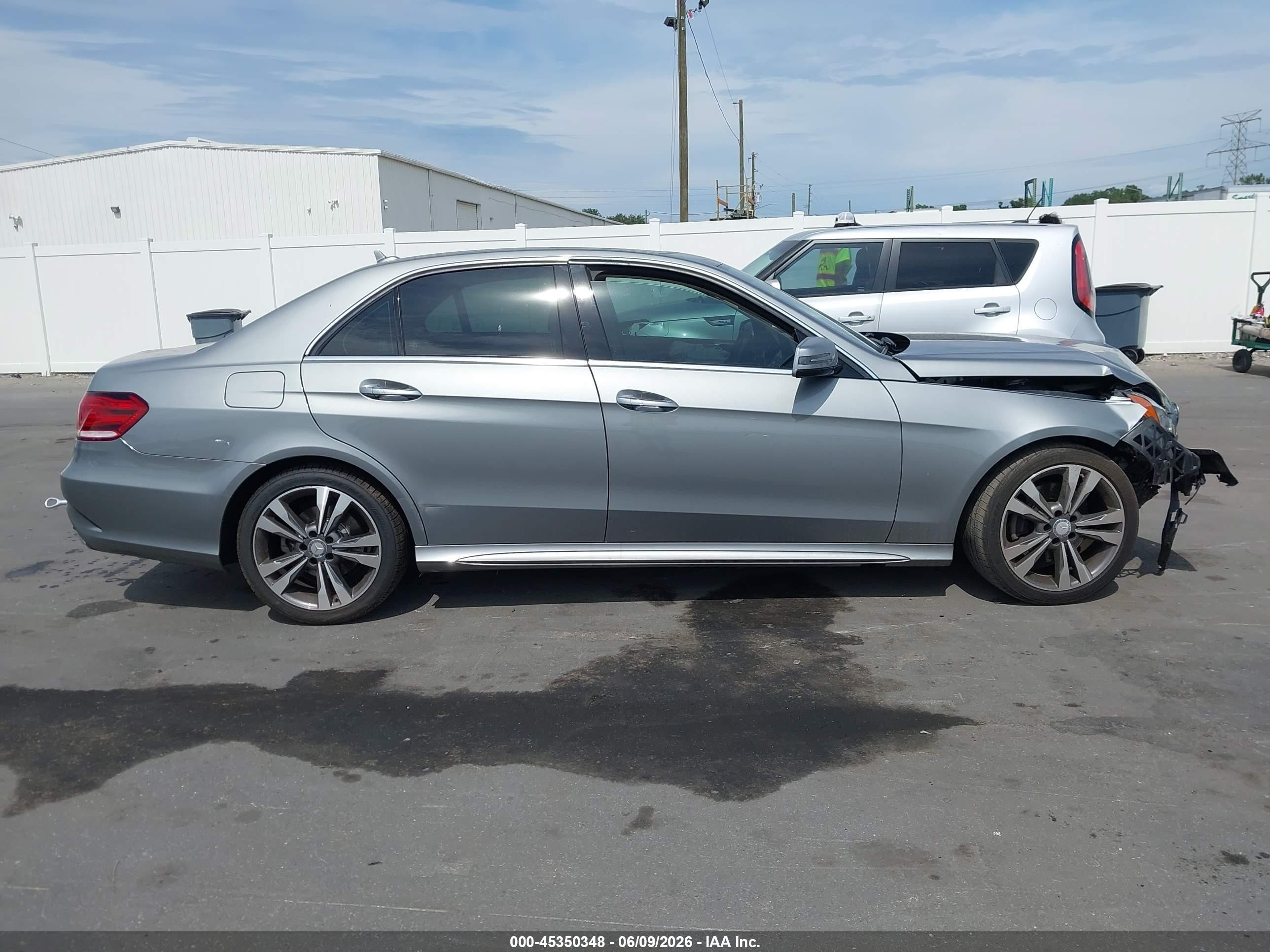 2014 Mercedes-benz E 350   Silver vin: WDDHF5KB2EA897228