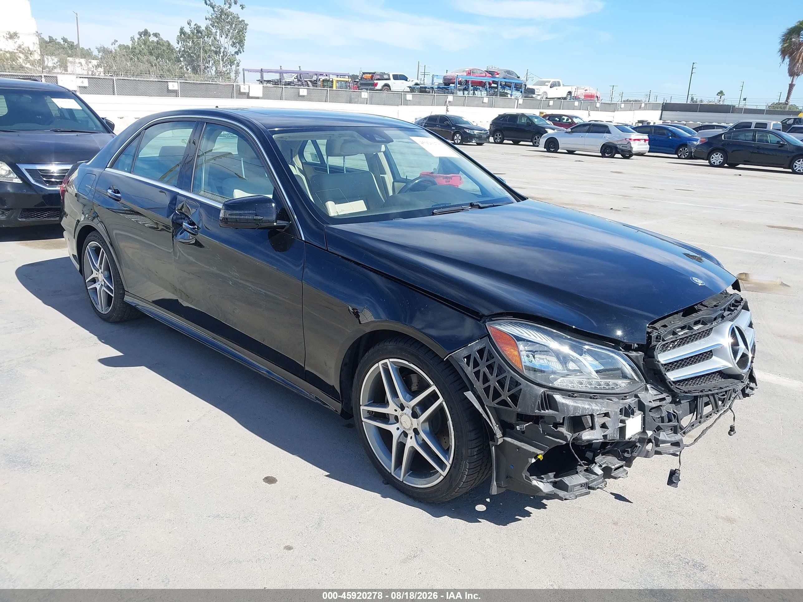 2014 Mercedes-benz E 350   Black vin: WDDHF5KB2EB075670