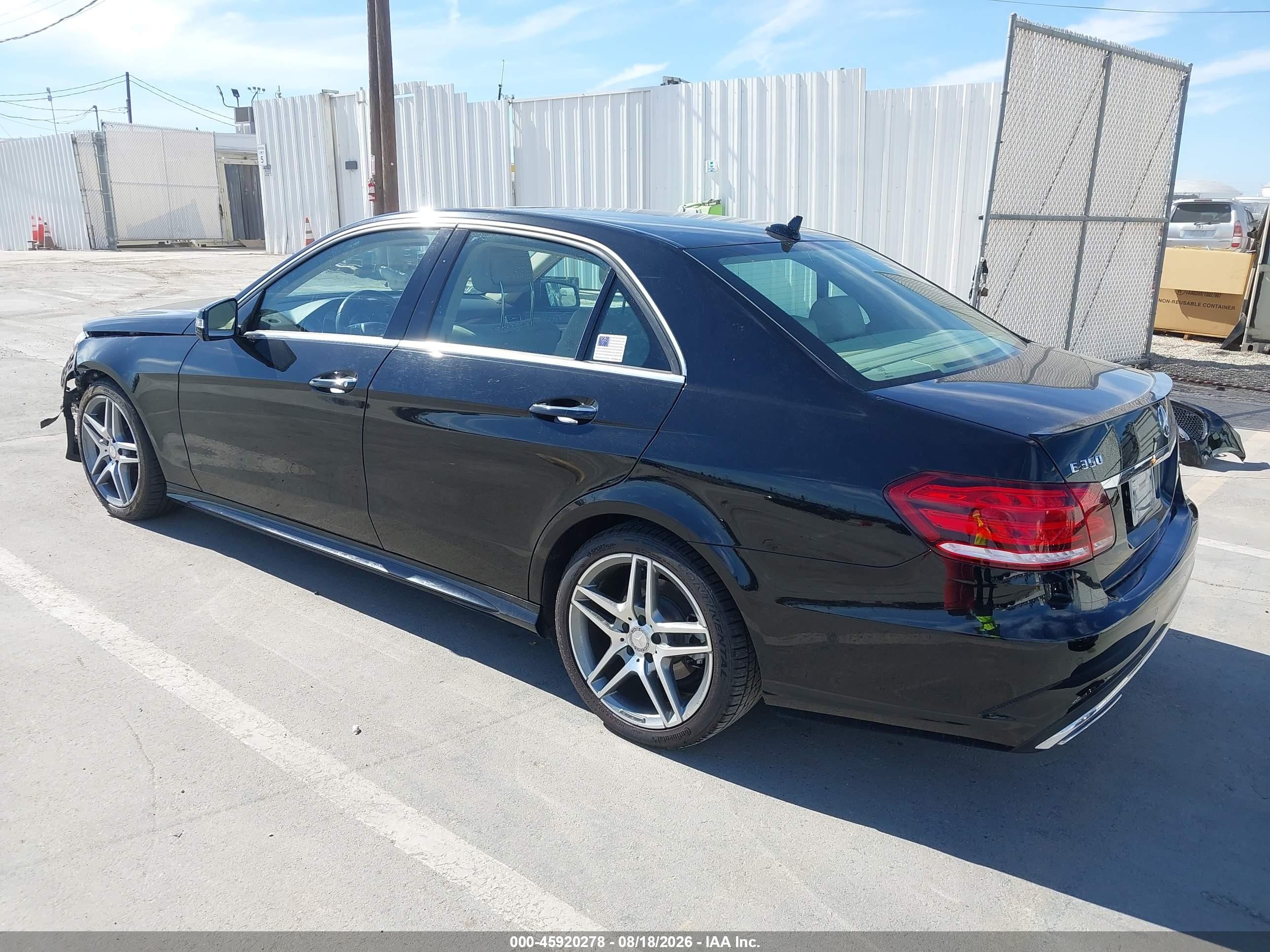 2014 Mercedes-benz E 350 Black vin: WDDHF5KB2EB075670