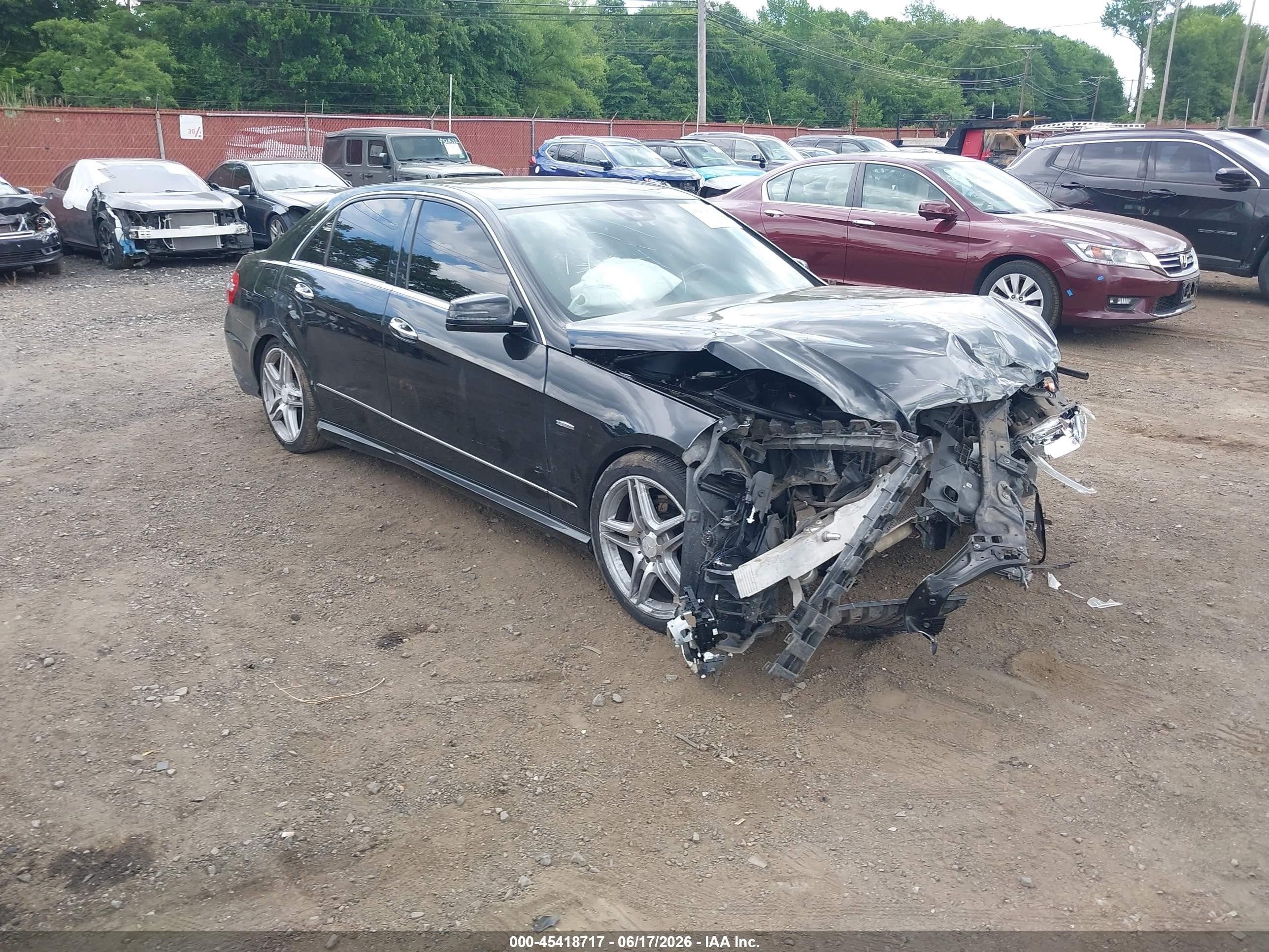 2012 Mercedes-benz E 350   Black vin: WDDHF5KB3CA638793