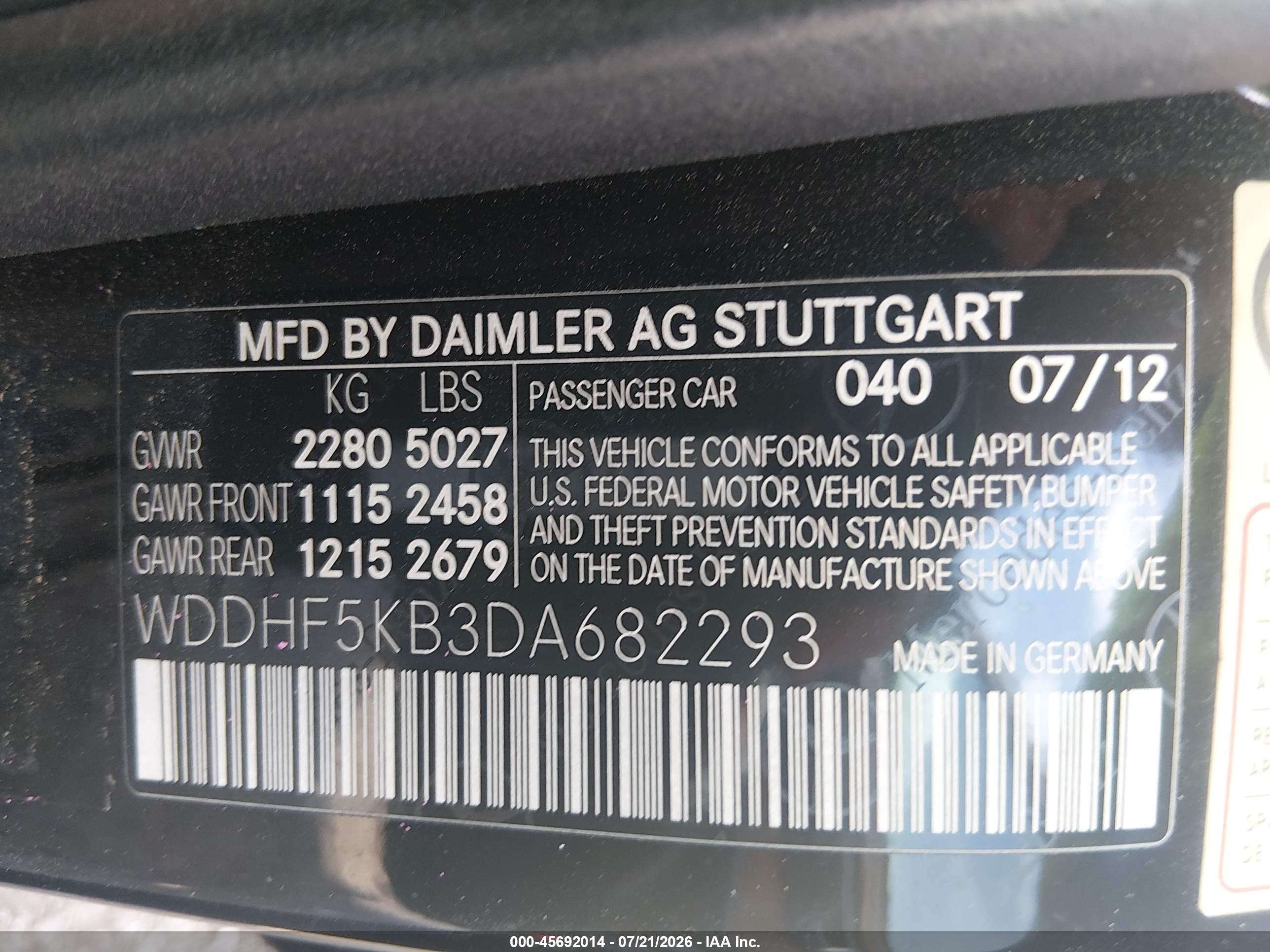 2013 Mercedes-benz E 350   Black vin: WDDHF5KB3DA682293