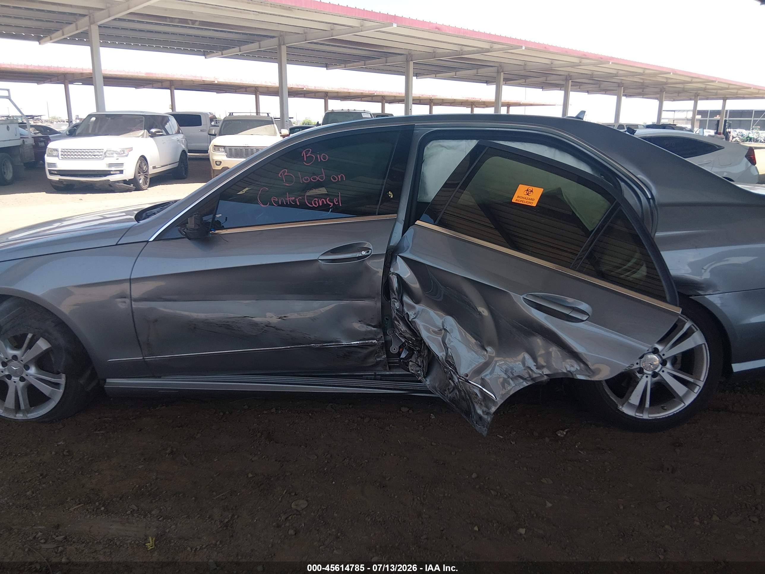 2013 Mercedes-benz E 350   Gray vin: WDDHF5KB3DA705894