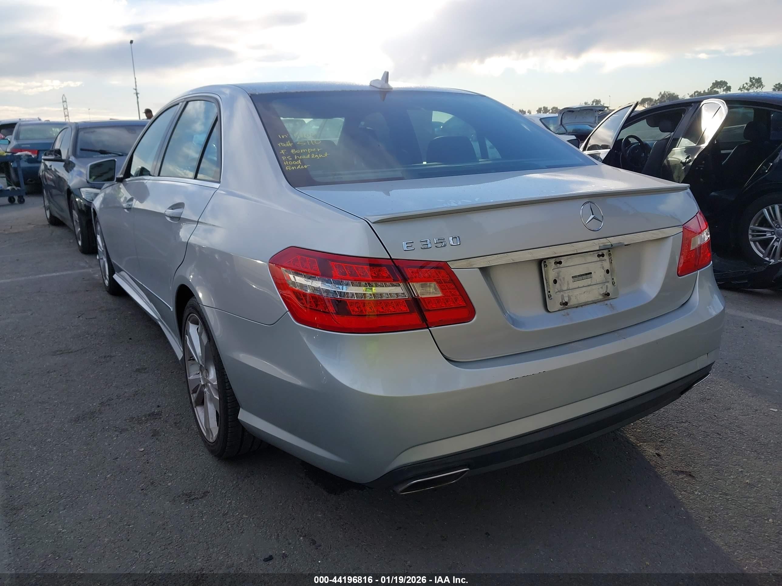 2013 Mercedes-benz E 350 Silver vin: WDDHF5KB3DA723120