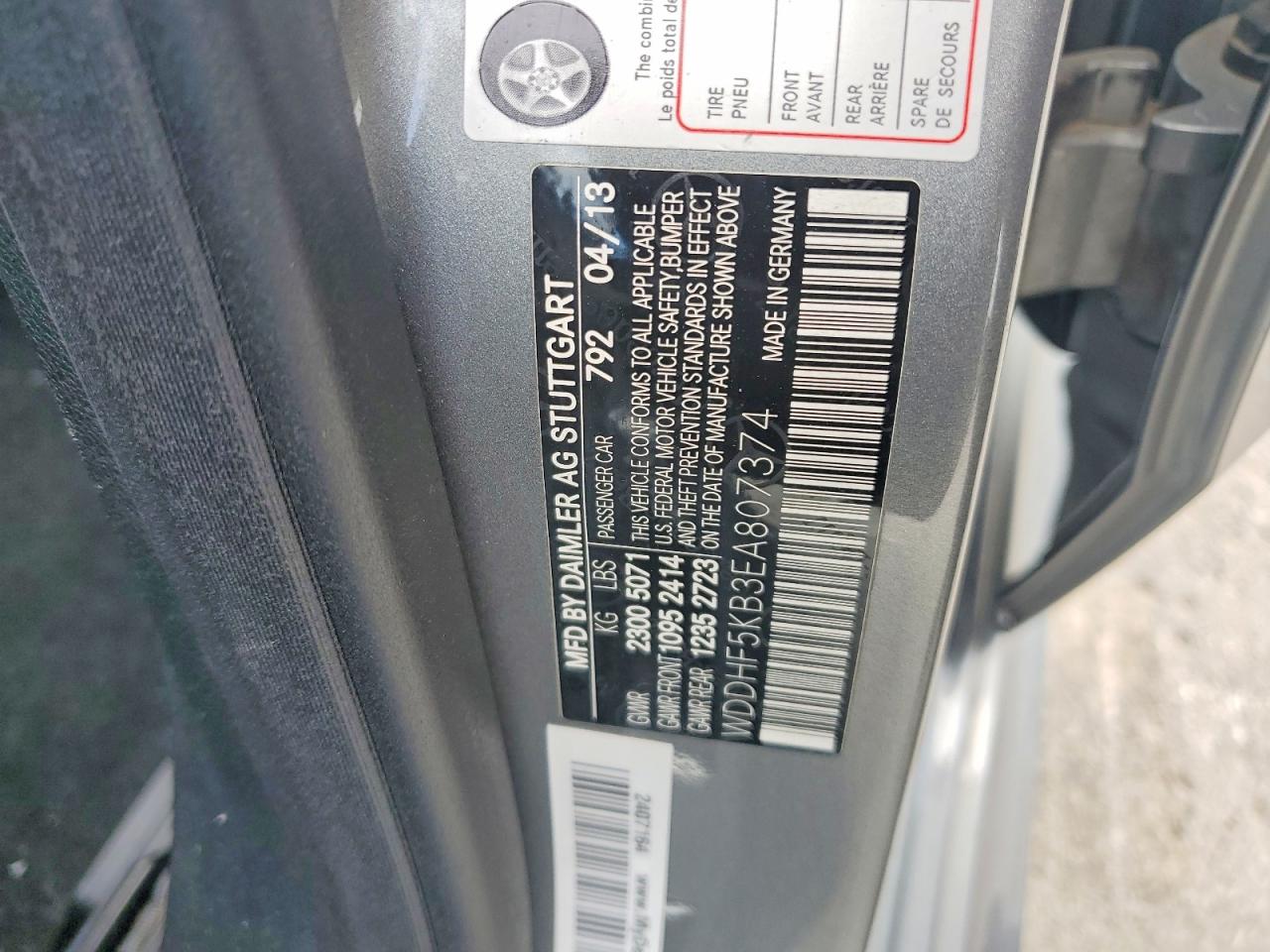2014 Mercedes-benz E 350 Gray vin: WDDHF5KB3EA807374