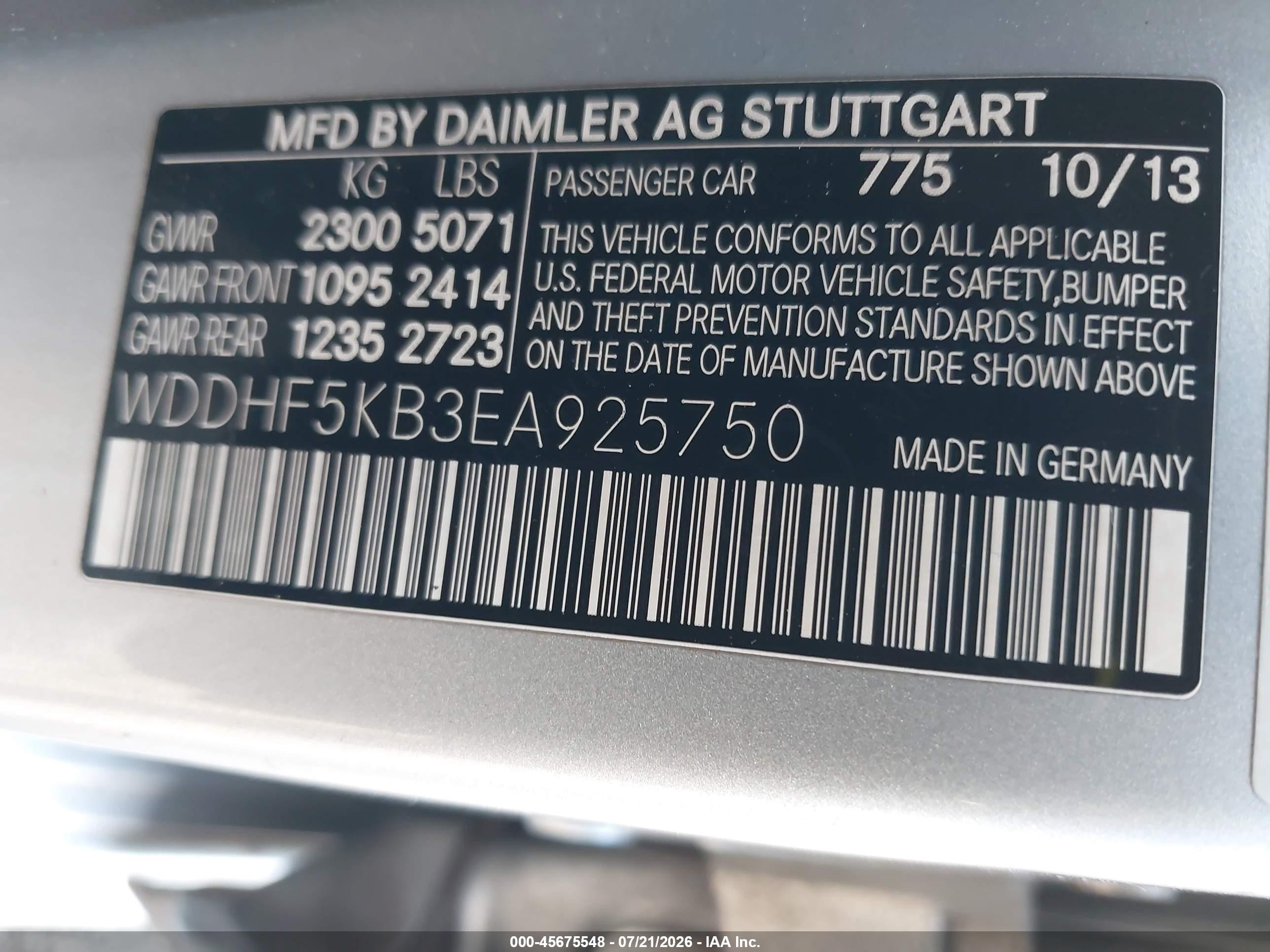 2014 Mercedes-benz E 350 Silver vin: WDDHF5KB3EA925750
