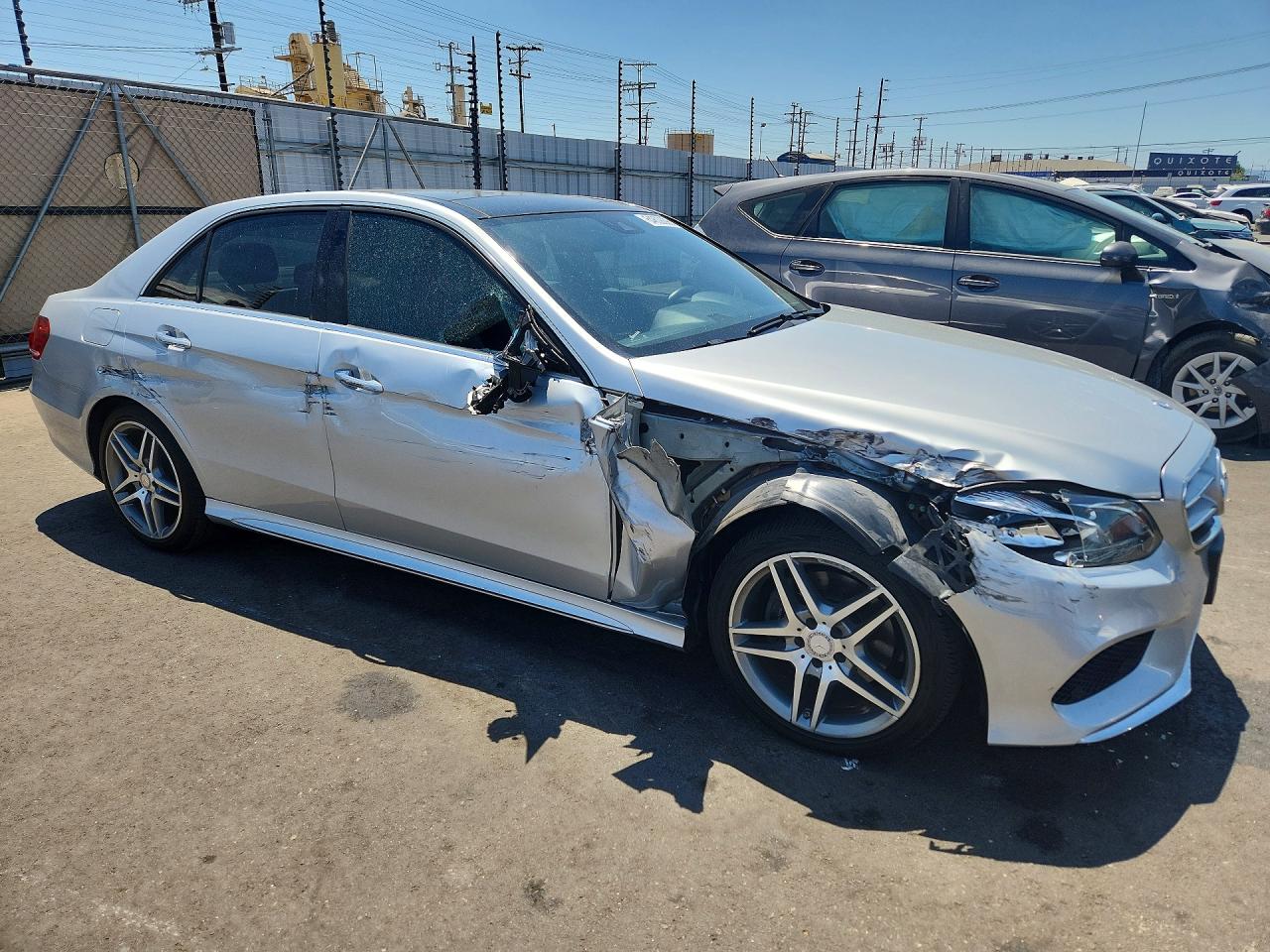 2014 Mercedes-benz E 350 Silver vin: WDDHF5KB3EA991988