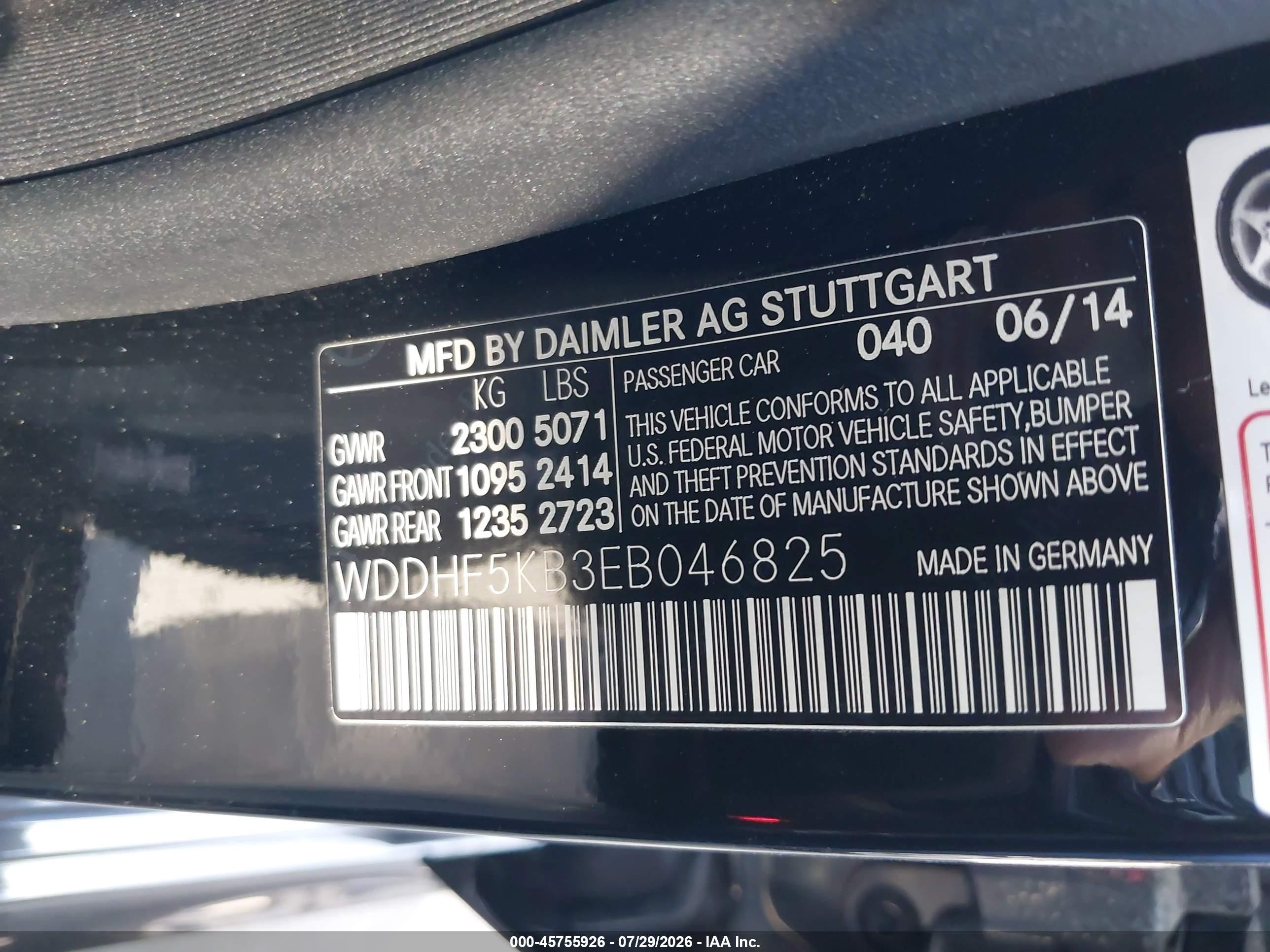 2014 Mercedes-benz E 350 Black vin: WDDHF5KB3EB046825