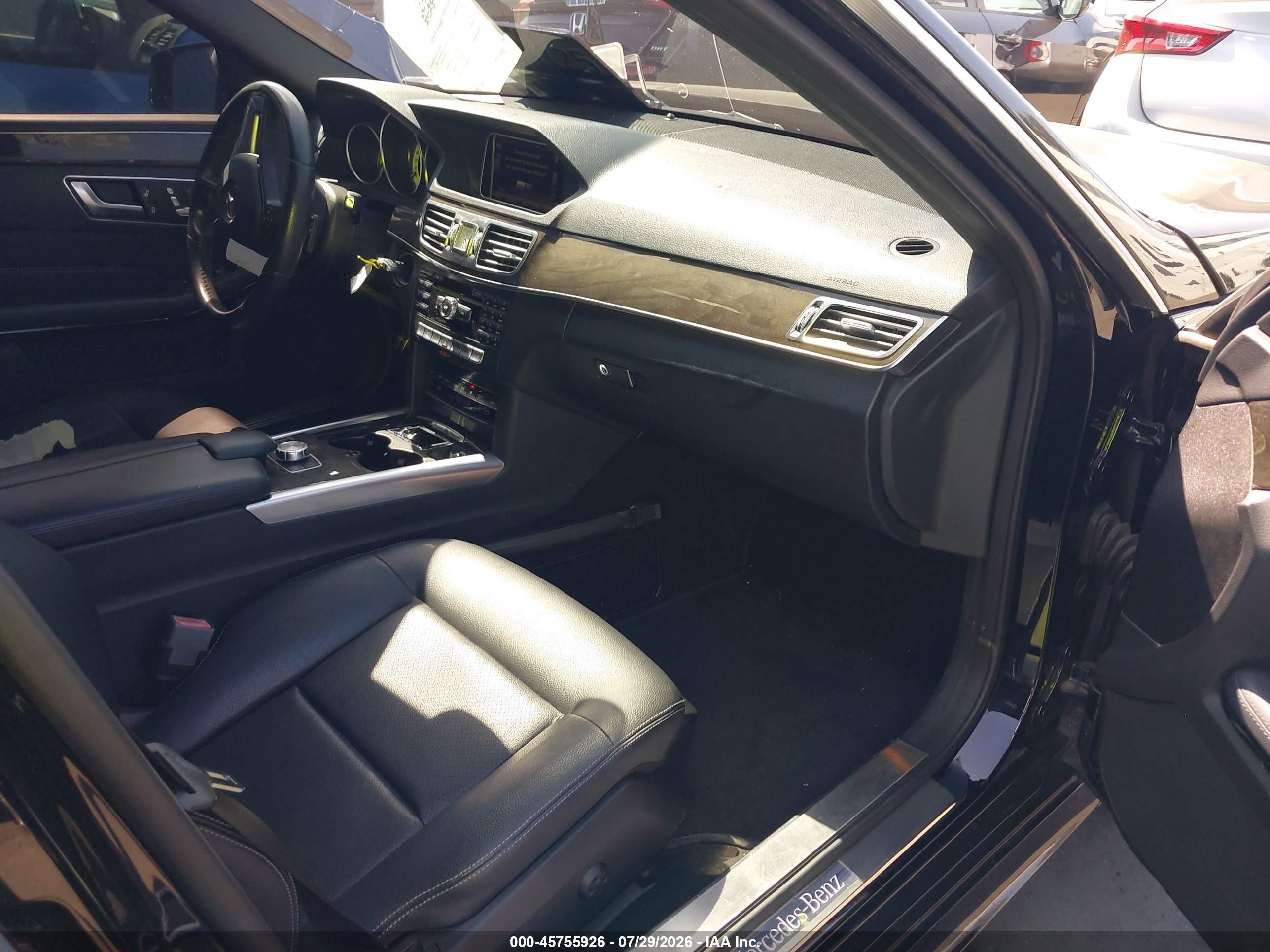 2014 Mercedes-benz E 350 Black vin: WDDHF5KB3EB046825