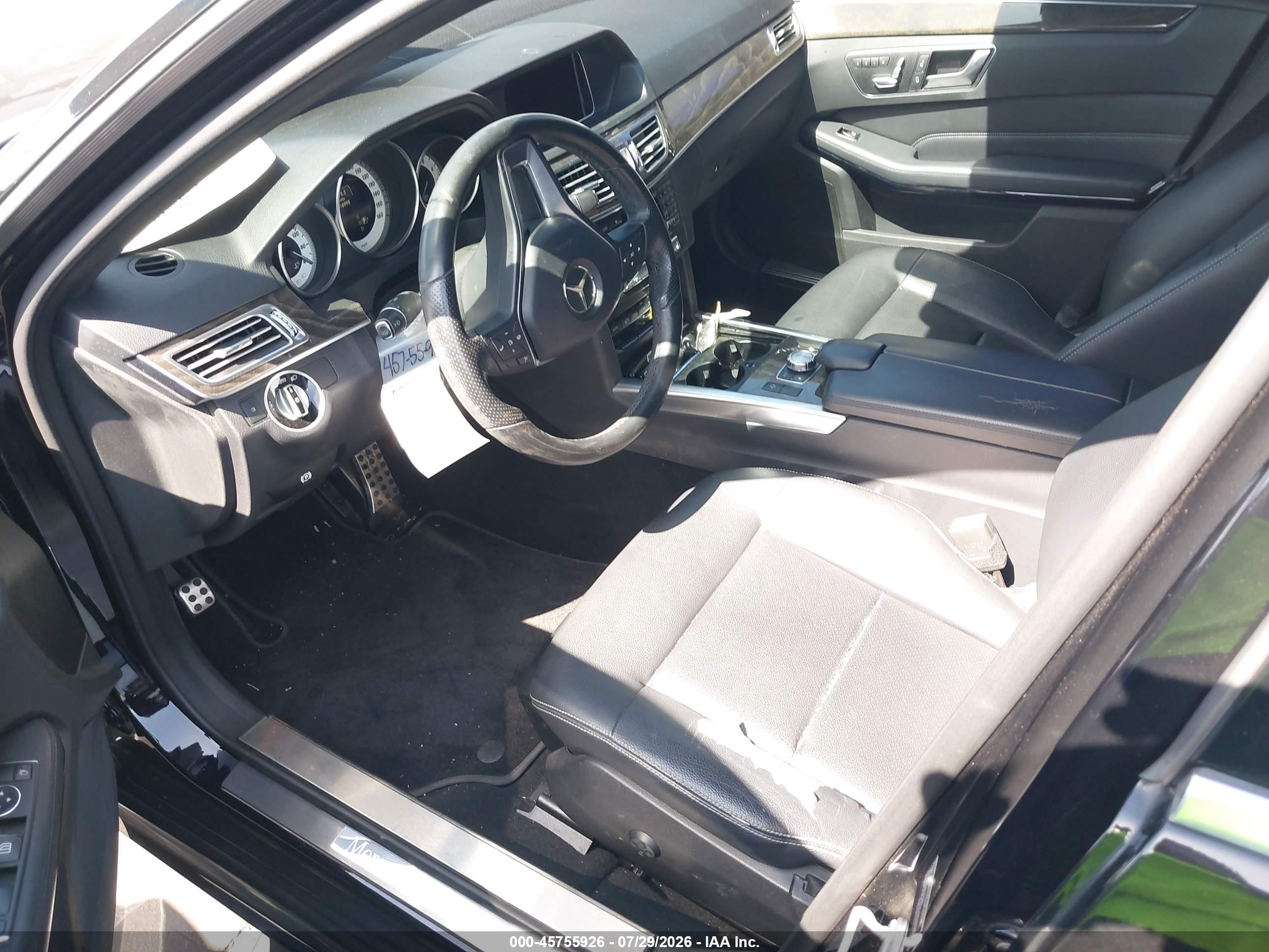 2014 Mercedes-benz E 350 Black vin: WDDHF5KB3EB046825