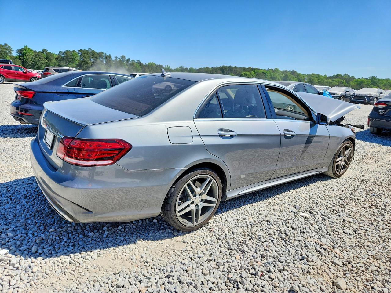 2015 Mercedes-benz E 350 Silver vin: WDDHF5KB3FB078837