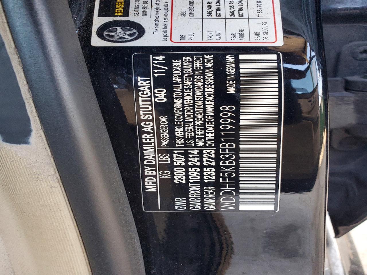 2015 Mercedes-benz E 350 Black vin: WDDHF5KB3FB119998