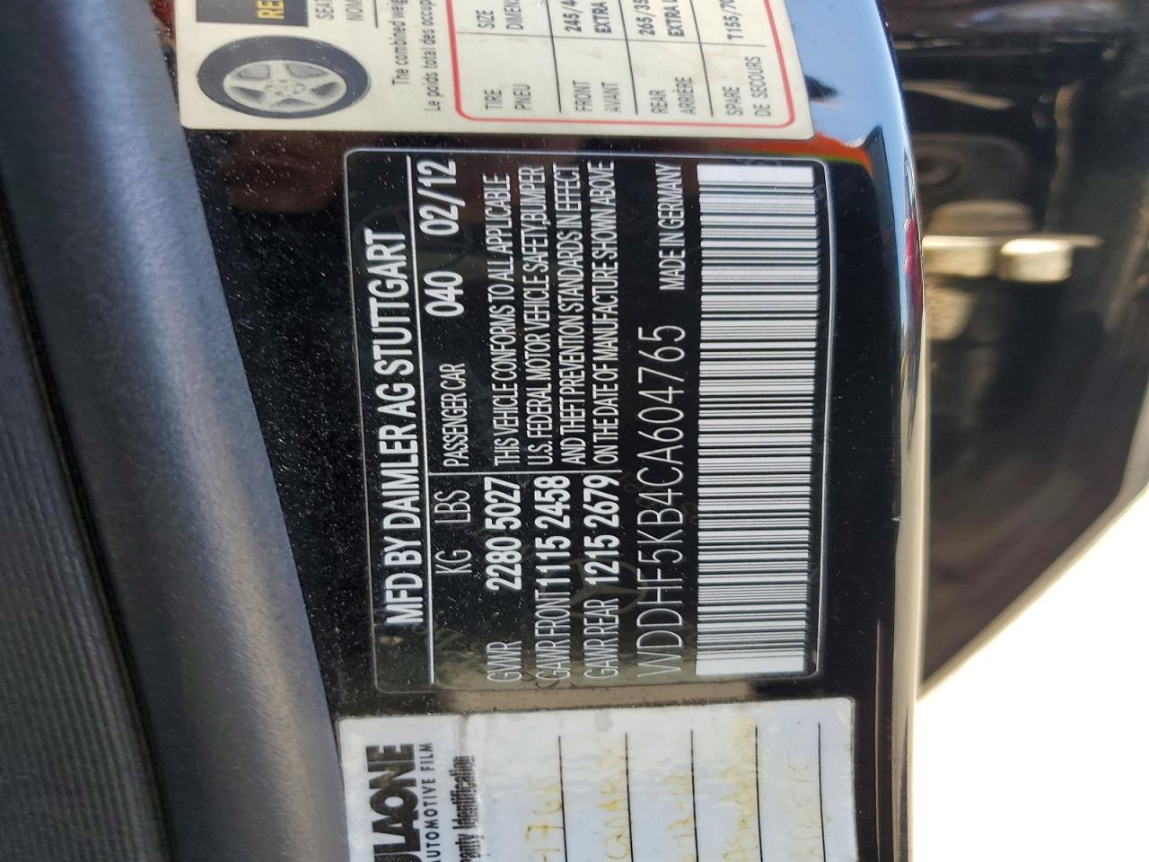 2012 Mercedes-benz E 350 Black vin: WDDHF5KB4CA604765